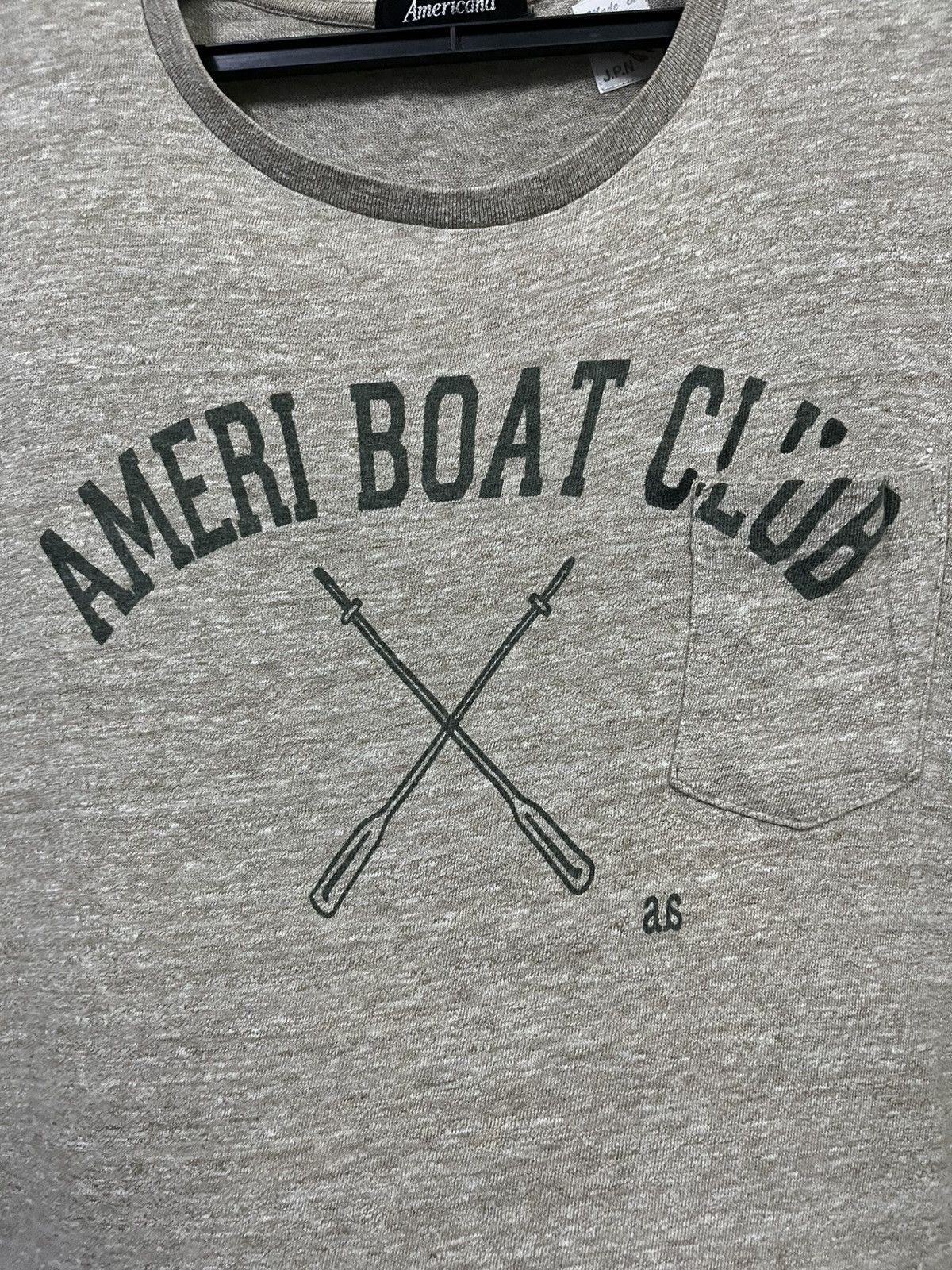 American Apparel VINTAGE AMERI BOAT CLUB POCKET TEE Size US M / EU 48-50 / 2 - 2 Thumbnail