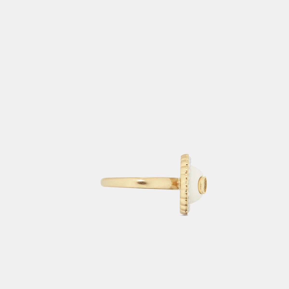 Dior o1bcso1str0126 Size:OS/Petit Cd Baroque Ring in Golden/White Size ONE SIZE - 2 Thumbnail