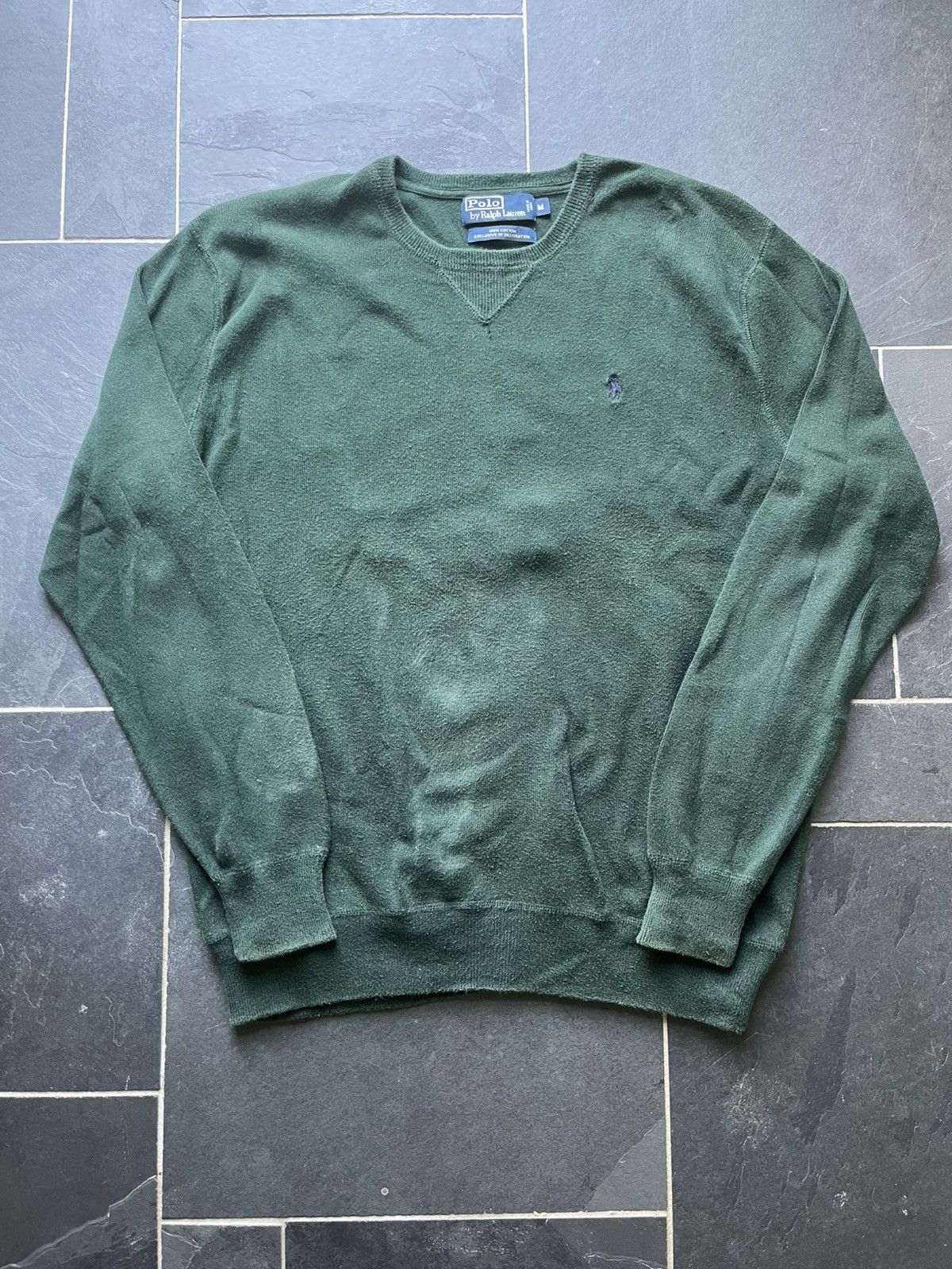 Polo Ralph Lauren Vintage Polo Ralph Lauren Green Sweater Size US M / EU 48-50 / 2 - 1 Thumbnail