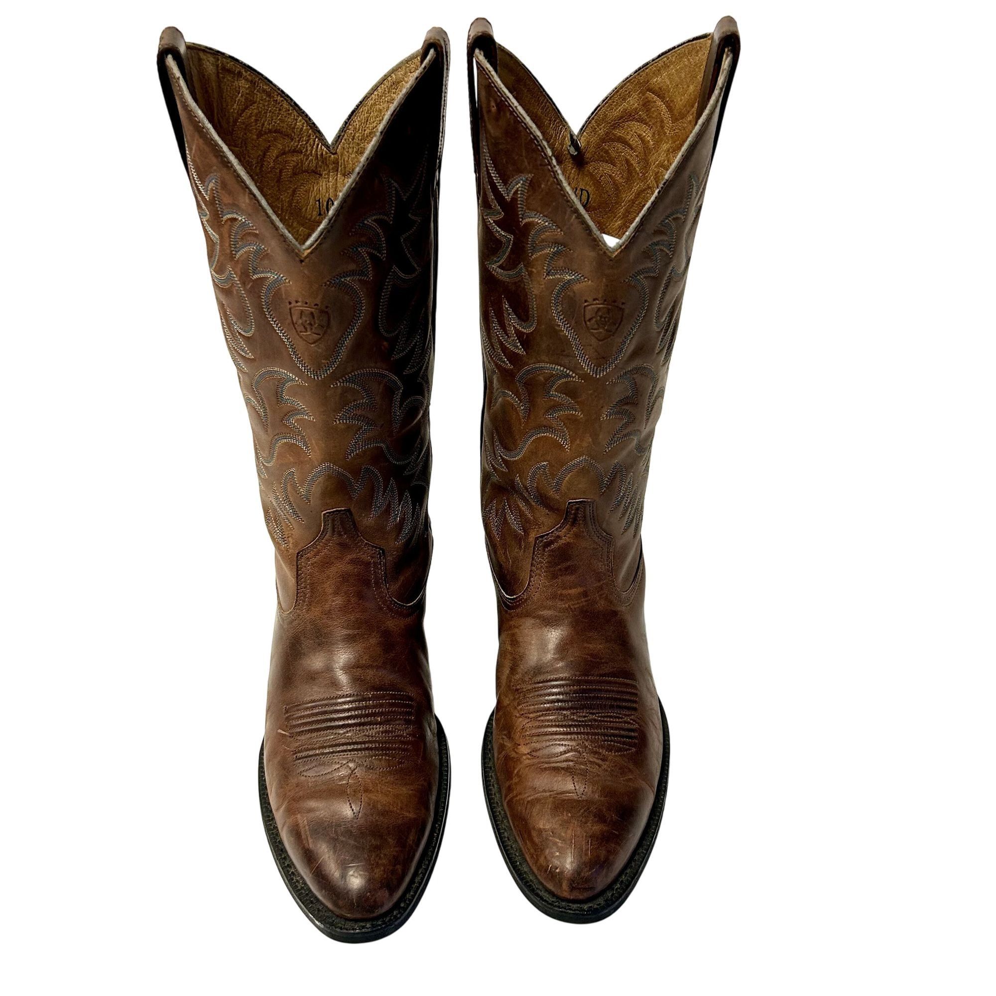 Ariat Ariat OILED Leather Cowboy Western RIDING WORK Boots Size US 10.5 / EU 43-44 - 6 Thumbnail