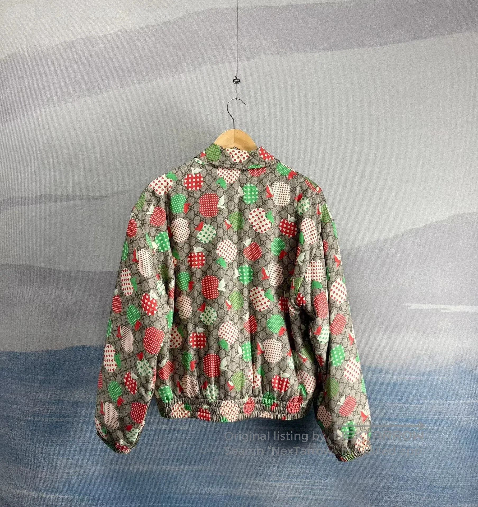 Gucci gucci apple print collared cotton jacket. Size US L / EU 52-54 / 3 - 2 Thumbnail