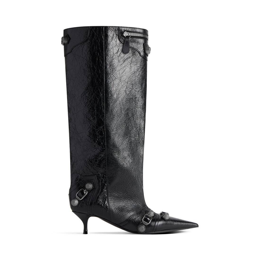 Cagole Wide Boots in Black