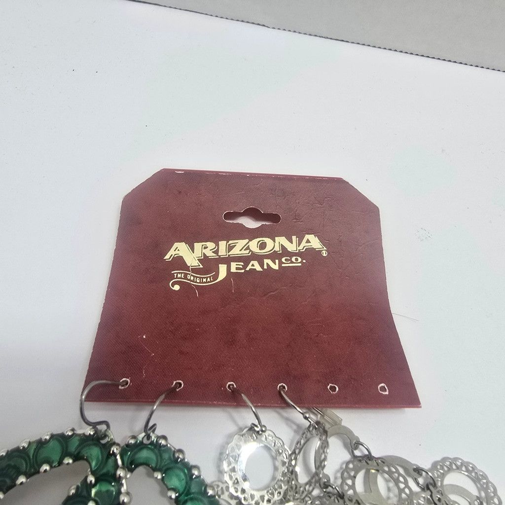 Arizona Jean Co. Arizona Jean Company Green and Silver Teardrop Earrings Size ONE SIZE - 4 Thumbnail