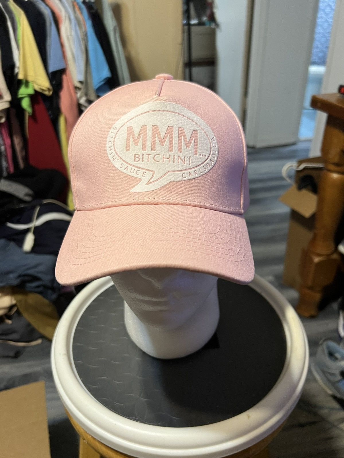 Vintage MMM Bitchin Sauce Adjustable Hat Size ONE SIZE - 1 Thumbnail