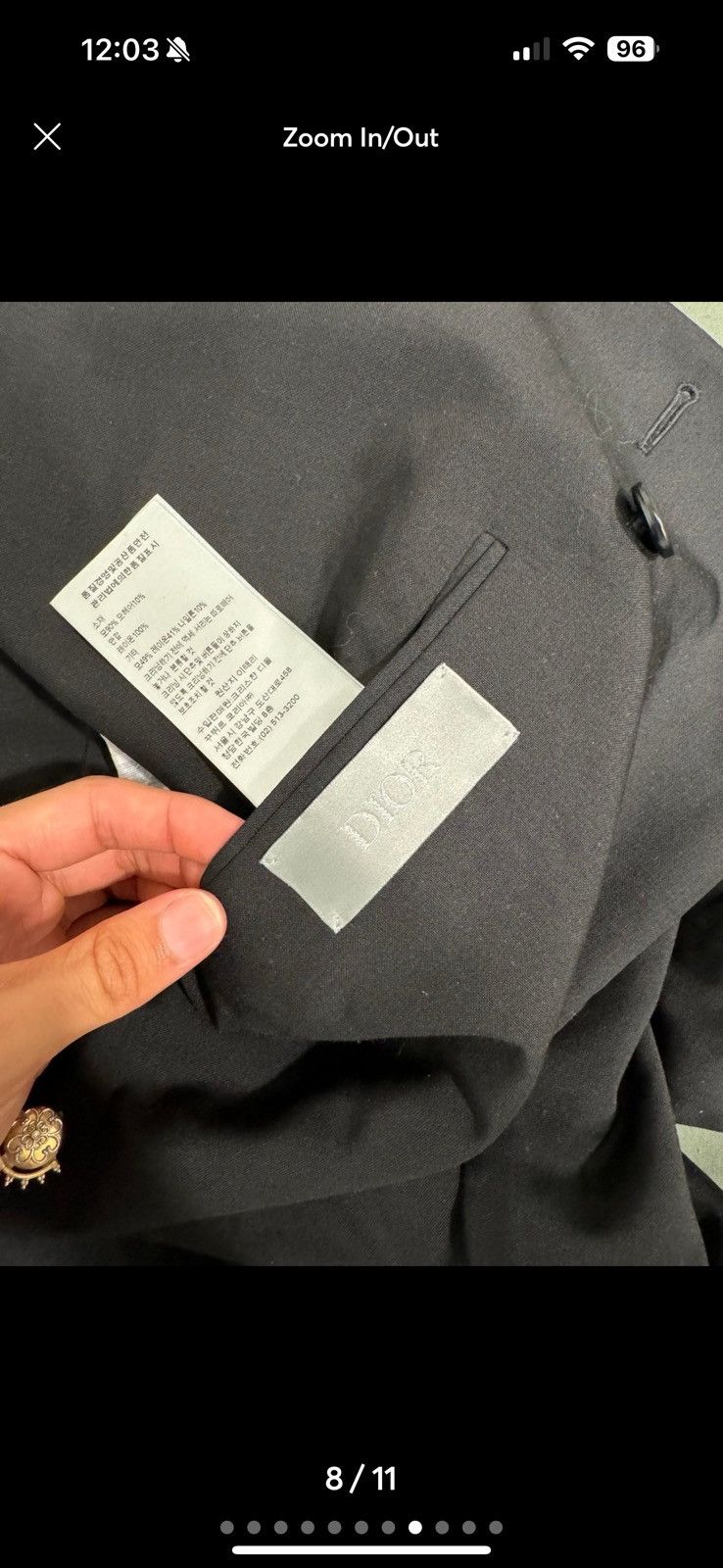Dior Dior Workwear men jacket wool blazer Size 40R - 8 Thumbnail