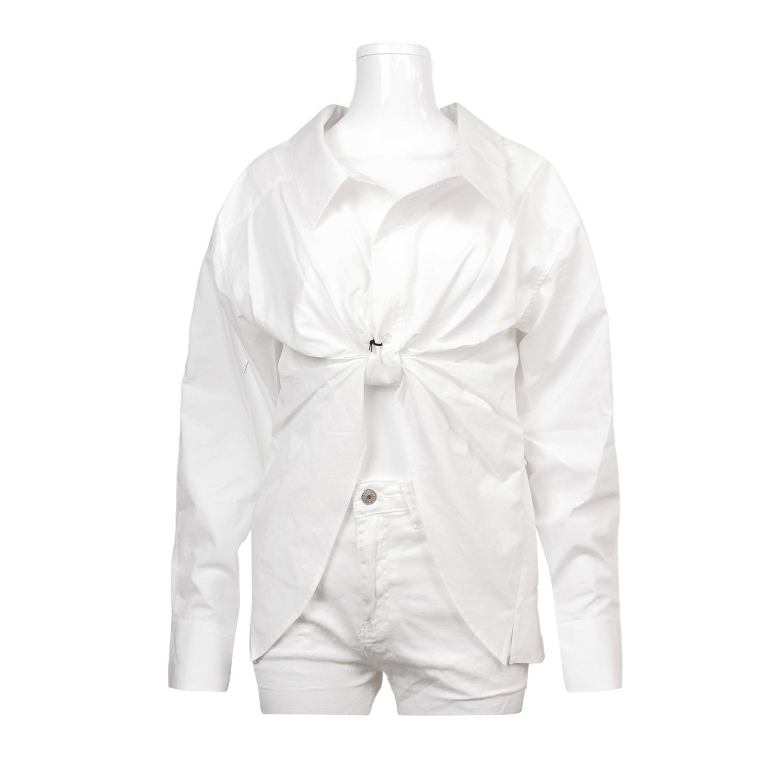 Alexander Wang Alexander Wang Twisted Front Button Up Shirt XS Size XS / US 0-2 / IT 36-38 - 1 Thumbnail