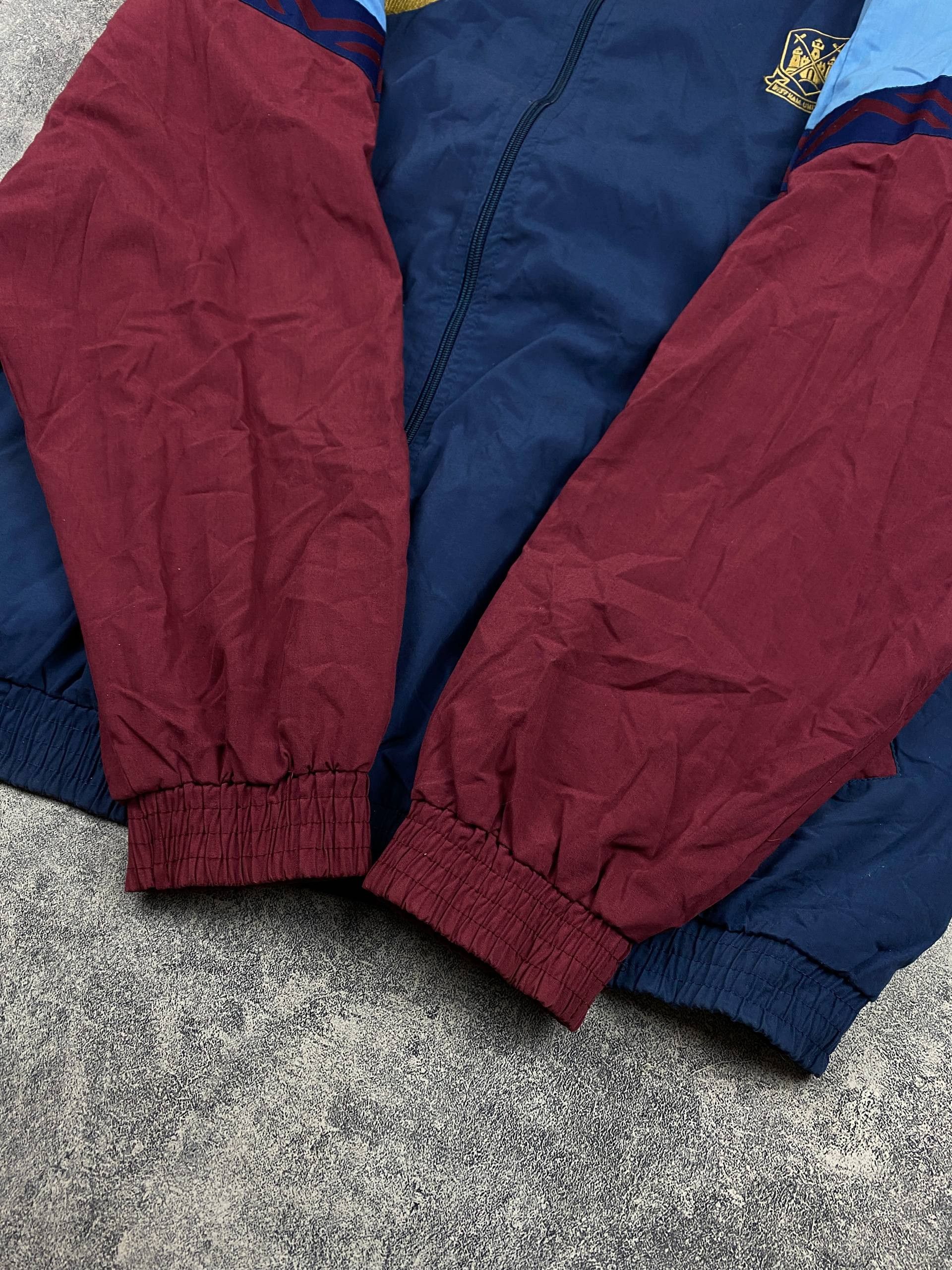 PONY Vintage West Ham United Pony Training Jacket 1995-1997 Size US L / EU 52-54 / 3 - 9 Thumbnail