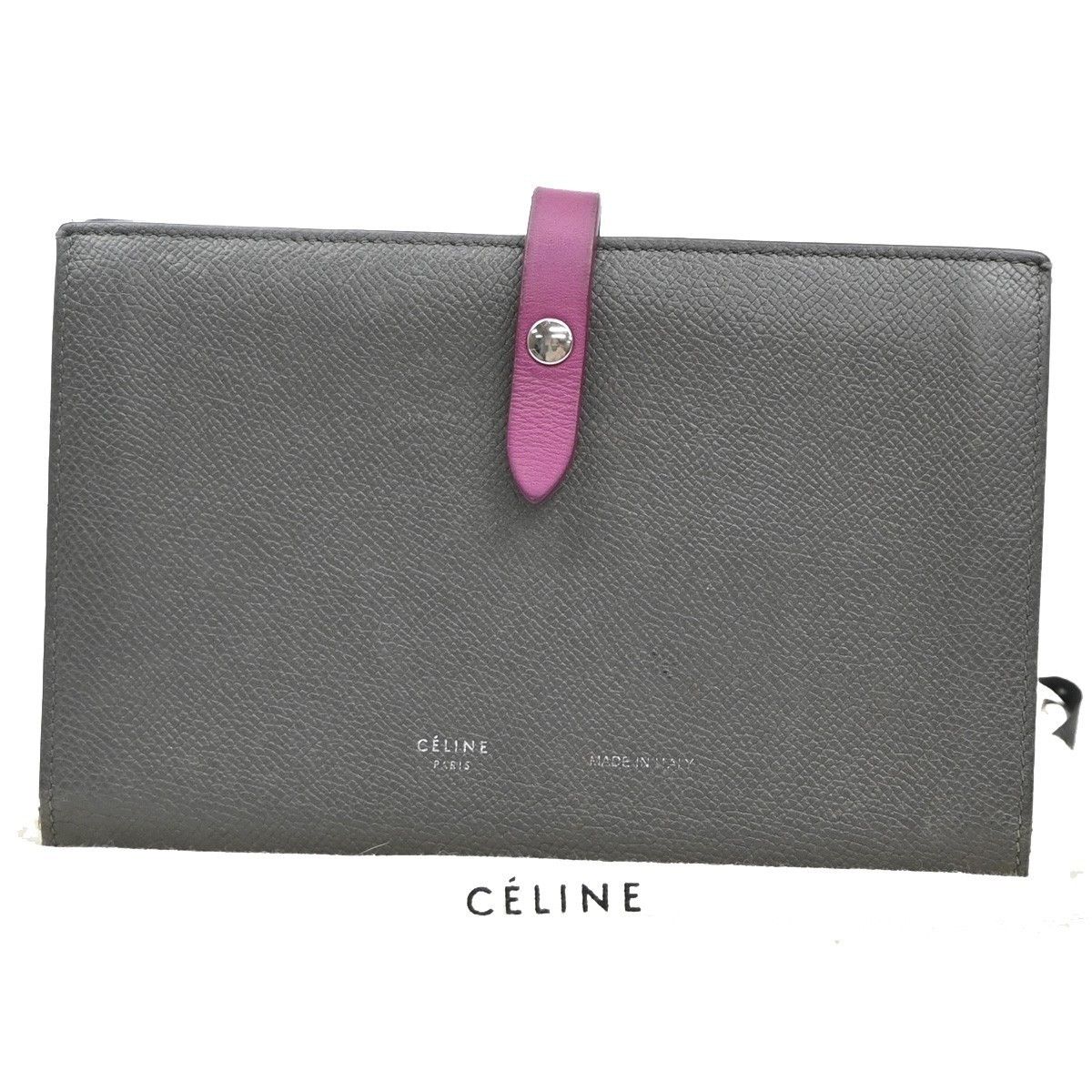 Celine Celine Bifold Flat Wallet Leather Size ONE SIZE - 1 Thumbnail
