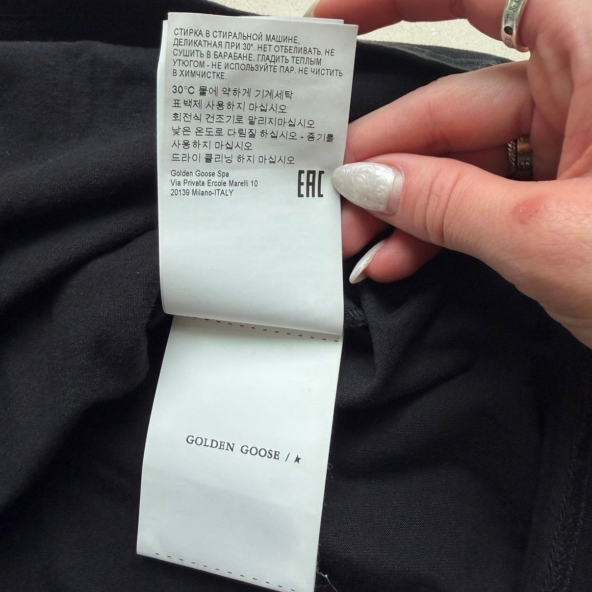 Golden Goose Golden Goose Star Logo T-Shirt XXL Black Back Graphic Tee Size US XXL / EU 58 / 5 - 5 Thumbnail