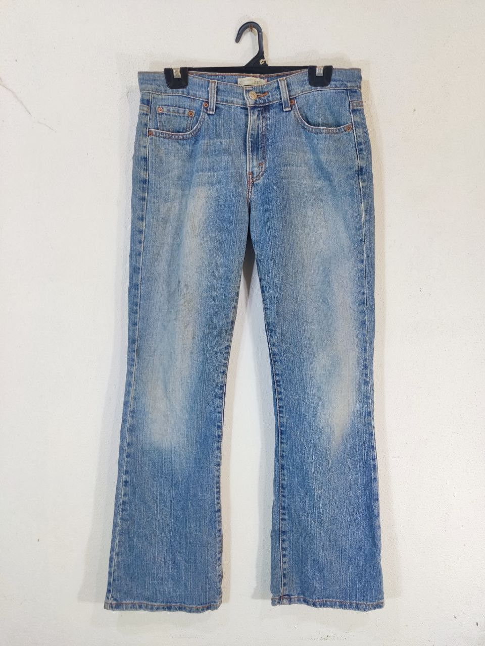 Levi's vintage levis 515 bootcut flare denim nice design Size 33" - 2 Thumbnail