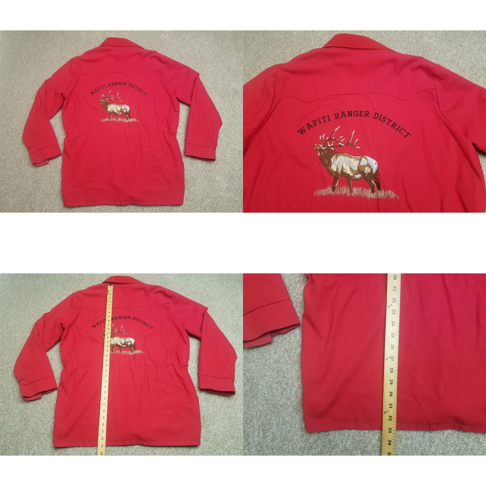 Walls VINTAGE Walls Jacket Mens L Red Canvas Wapiti Ranger District Parka Wyoming Coat Size US L / EU 52-54 / 3 - 8 Thumbnail
