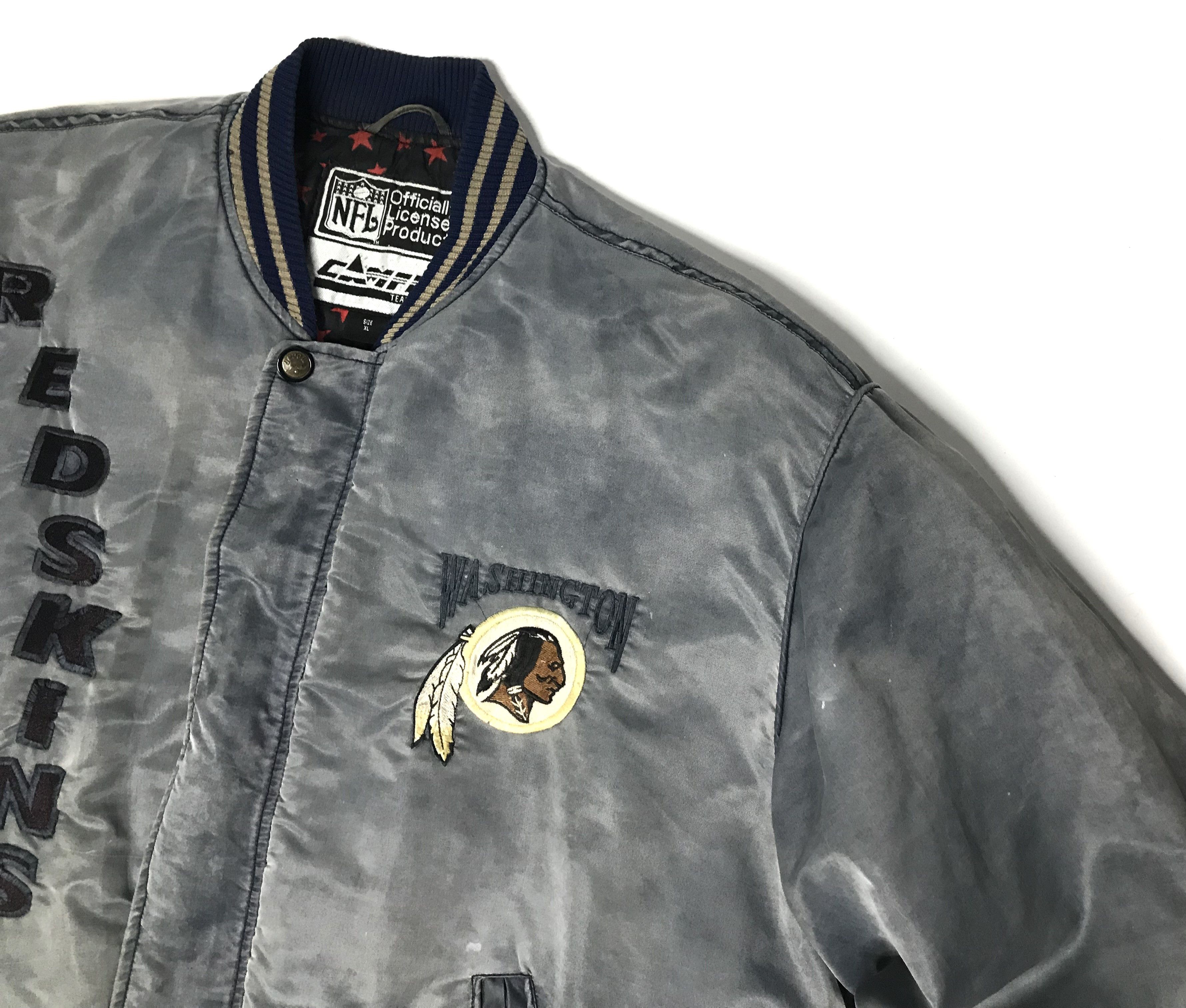 NFL Washington Redskins Vintage 90s Satin Varsity Jacket Sz XL Size US XL / EU 56 / 4 - 4 Thumbnail