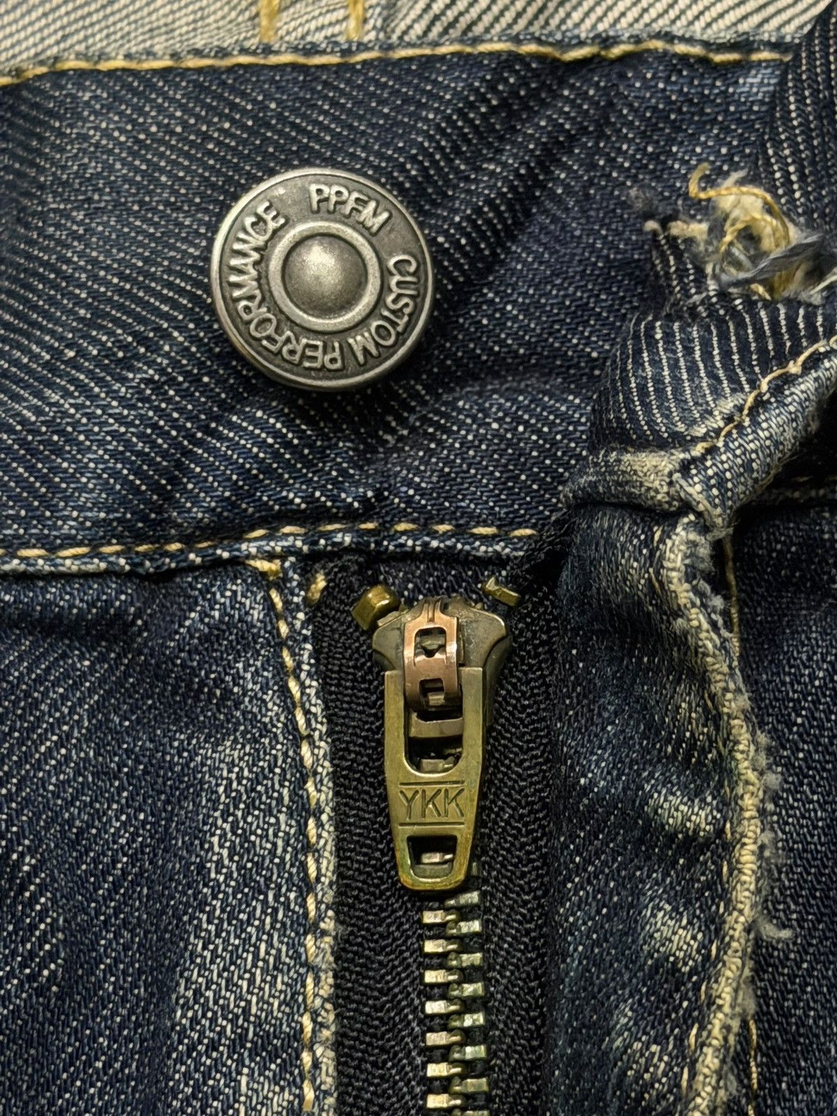 PPFM Vintage PPFM Multi-Zip Distressed Japan Denim Jeans | W30 Size US 30 / EU 46 - 9 Thumbnail