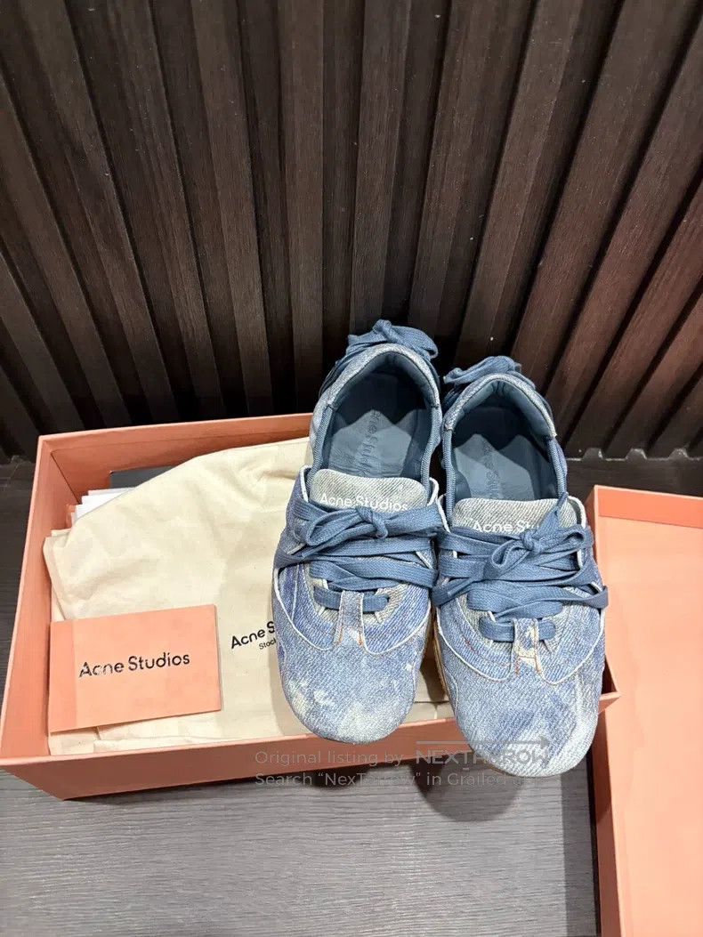 Acne Studios Acne Studios Calf Leather Round-Toe Lace-Up Casual Ballet Size US 5.5 / IT 35.5 - 2 Thumbnail