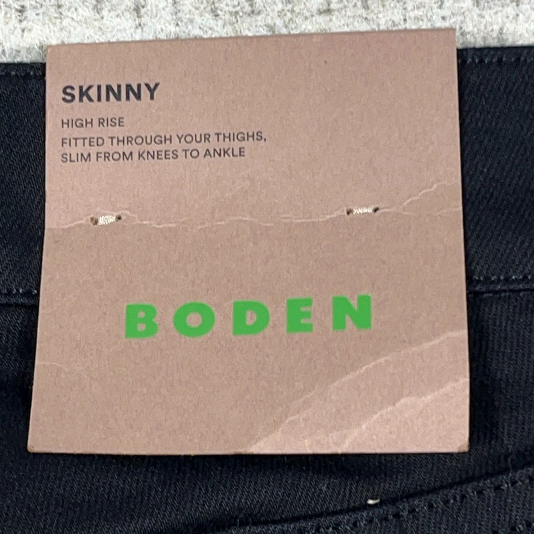 Boden Boden Skinny Jeans Women 28x32 Black High Rise Denim Stretch Jeans Slim 5-Pocket Charcoal Wash Size 28" / US 6 / IT 42 - 6 Thumbnail