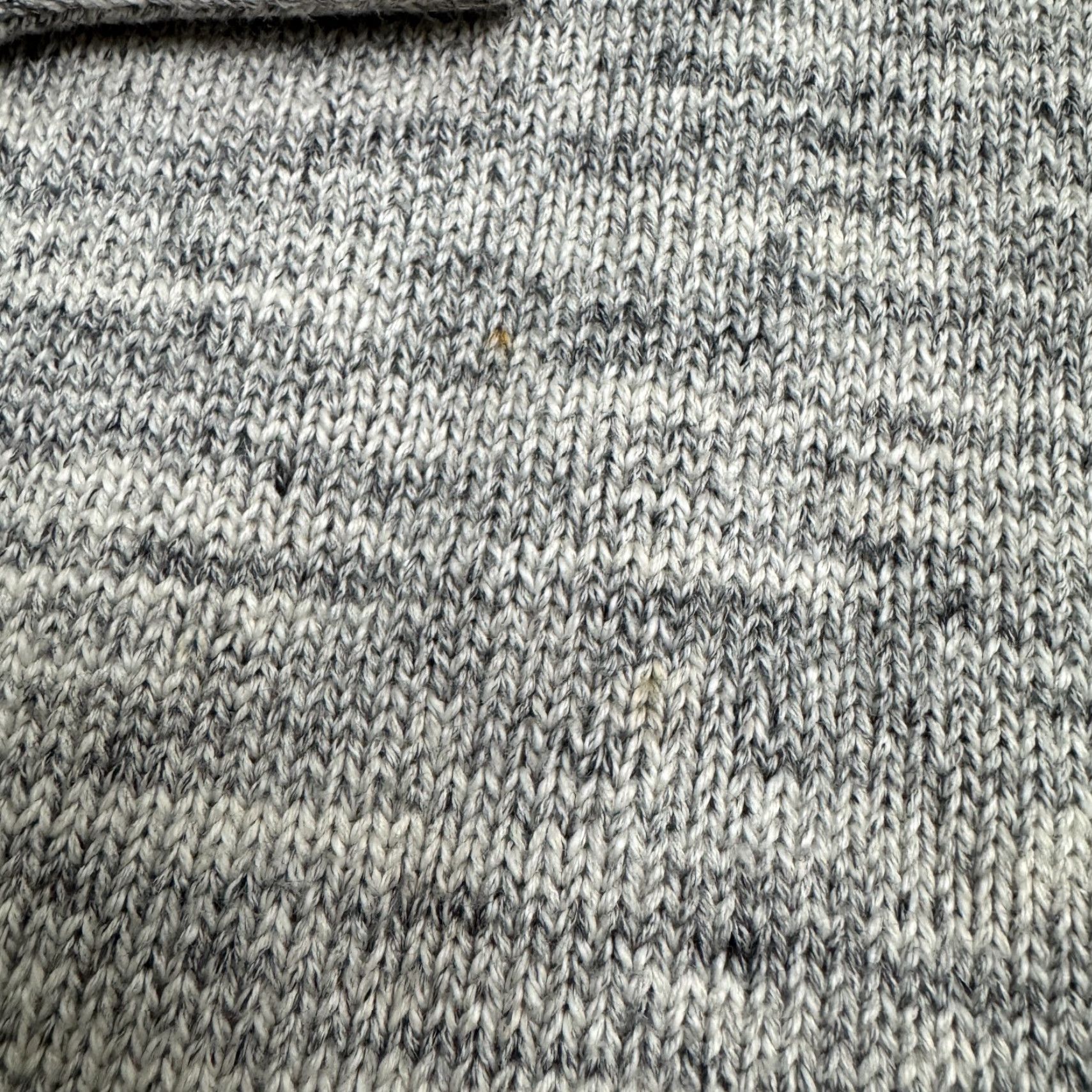 H&M H&M Mens Long Hoodie Knitted Sweater Medium Marled Gray Henley Cotton Pullover Size US M / EU 48-50 / 2 - 5 Thumbnail