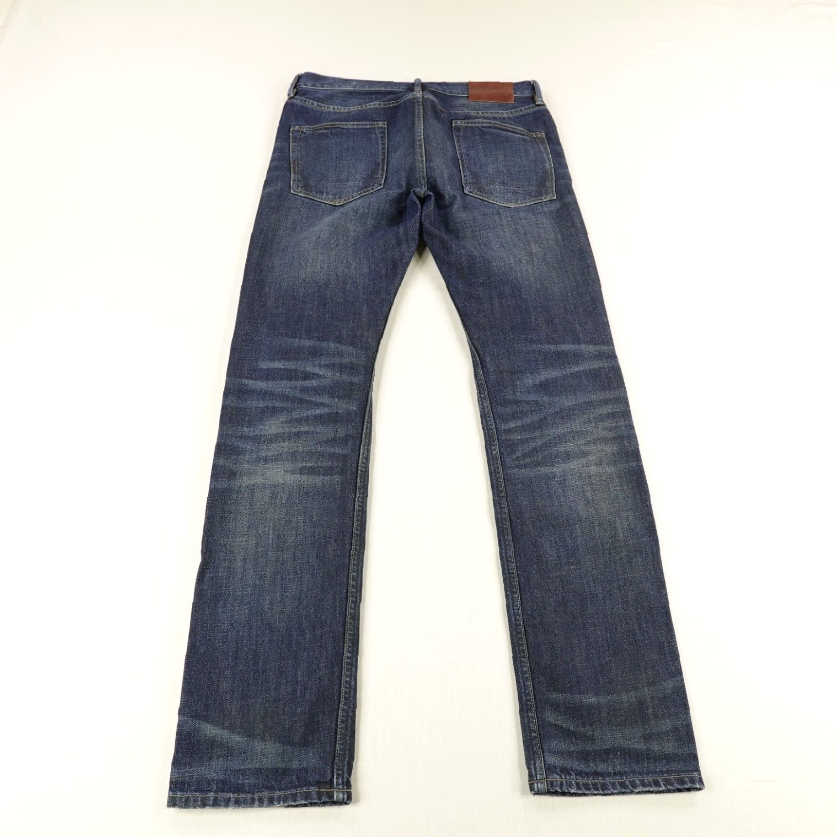 Allsaints AllSaints Jeans Mens 30 Blue Denim Button Fly Straight Leg Size US 31 - 4 Thumbnail