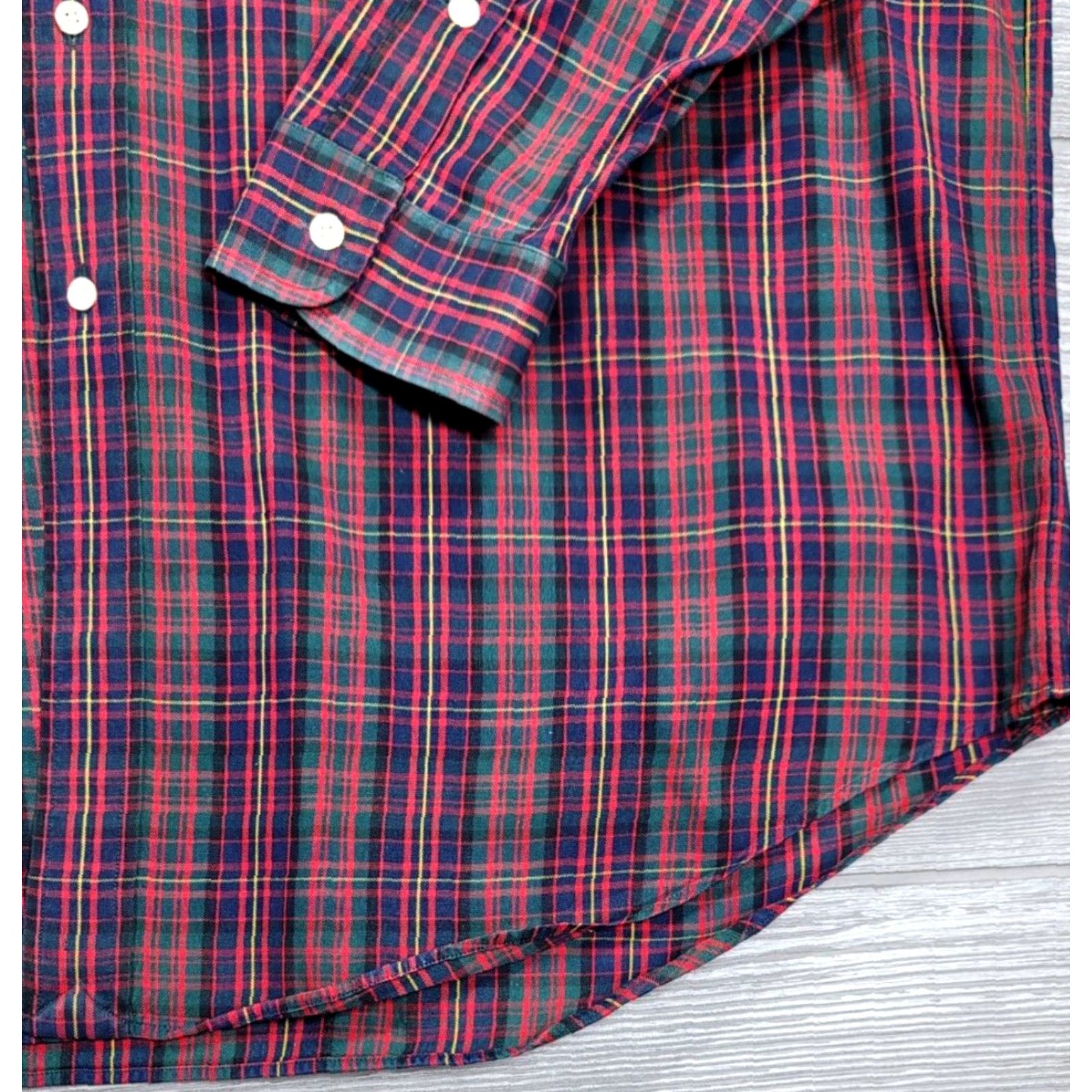 Polo Ralph Lauren Polo Ralph Lauren Button-Up Multicolor Plaid Oxford Shirt XL Big & Tall Mens Long Sleeve Colorful Logo OCBD Size US XL / EU 56 / 4 - 3 Thumbnail