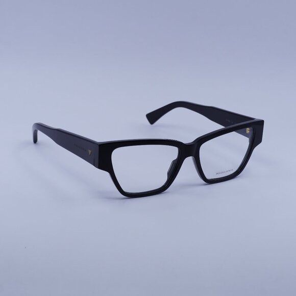 Bottega Veneta Bottega Veneta BV1288O 001 Eyeglasses Black Cat Eye 55mm Size ONE SIZE - 1 Thumbnail