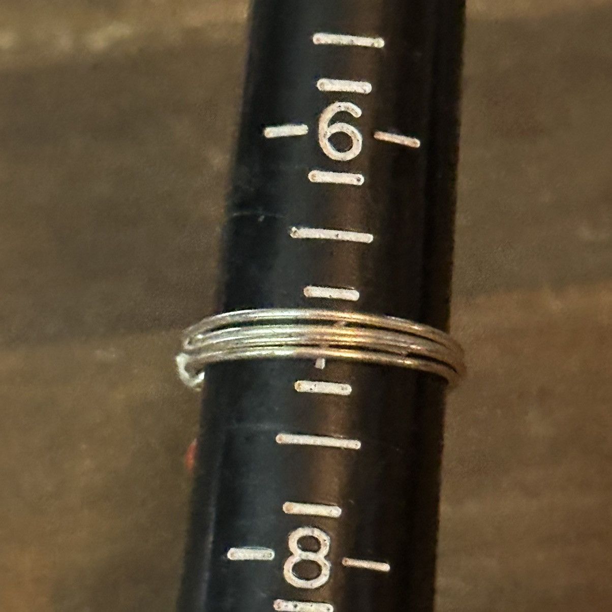 Other Silver tone wire wrapped clear bead ring Size ONE SIZE - 3 Thumbnail