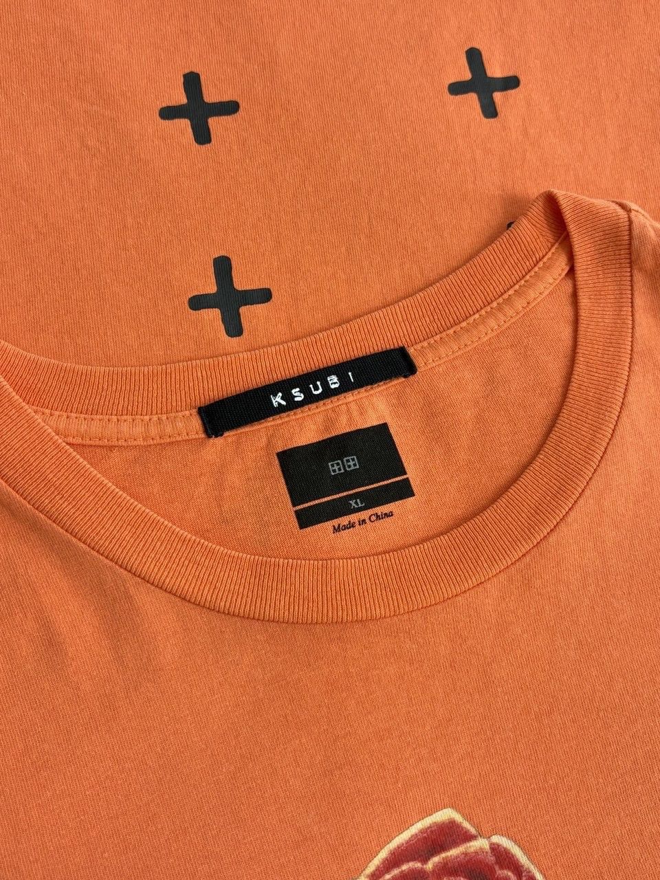 Ksubi Ksubi Orange Rose Garden Biggie T-Shirt Size US XL / EU 56 / 4 - 11 Thumbnail
