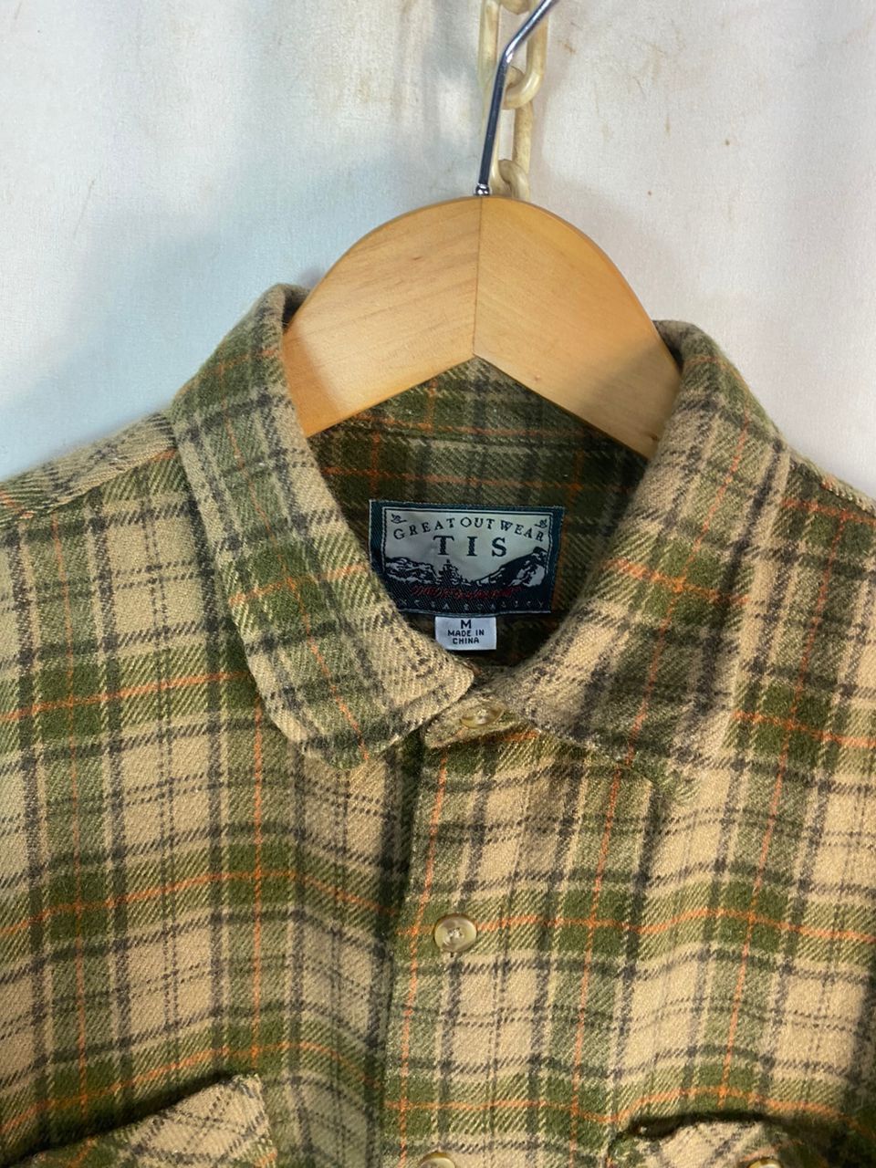 Flannel × Vintage Greatoutwear tis wool flannel button up shirt Size US L / EU 52-54 / 3 - 5 Thumbnail