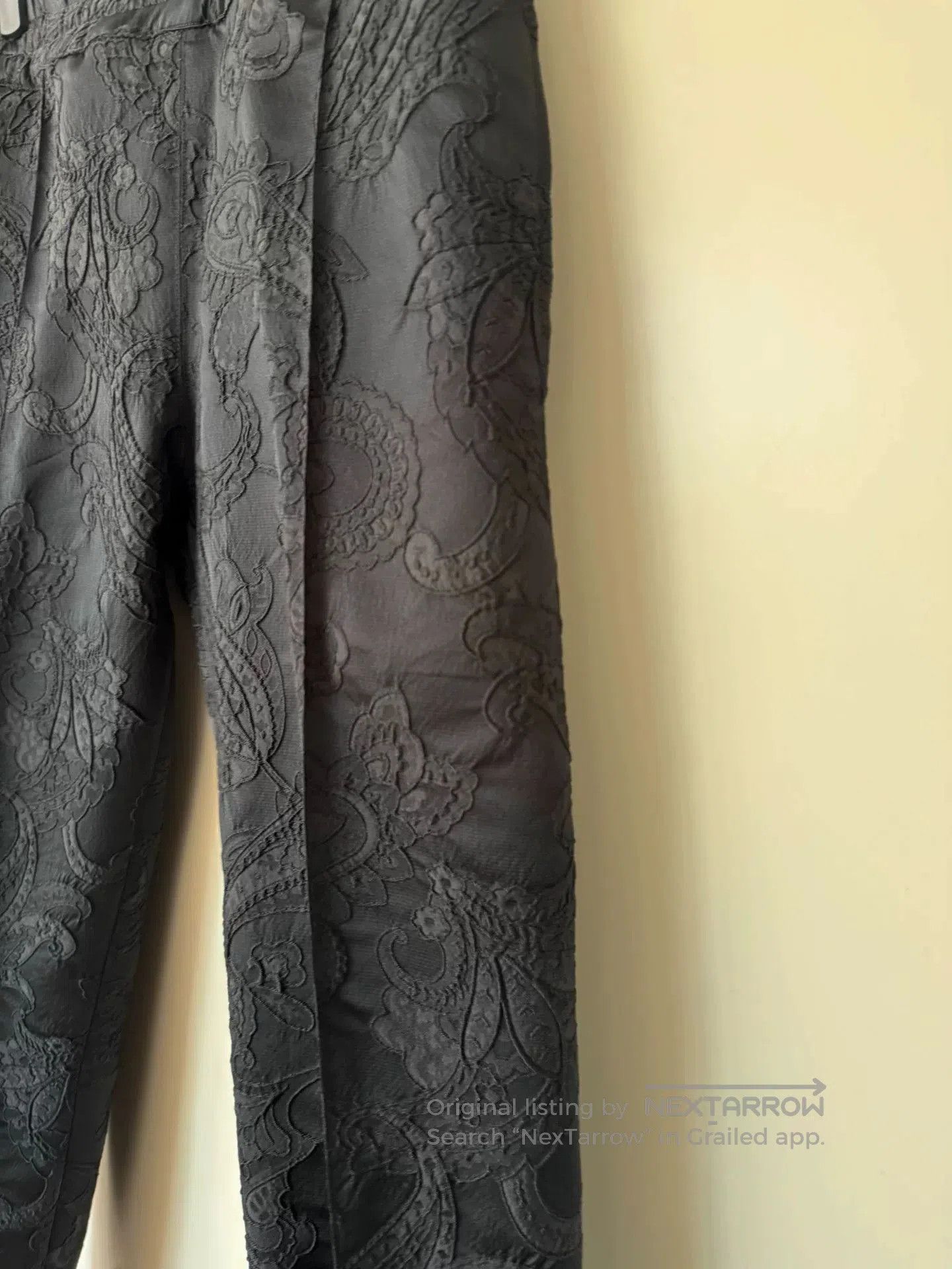 Alexander McQueen Alexander McQueen Embroidered Solid Straight. Size US 28 / EU 44 - 2 Thumbnail