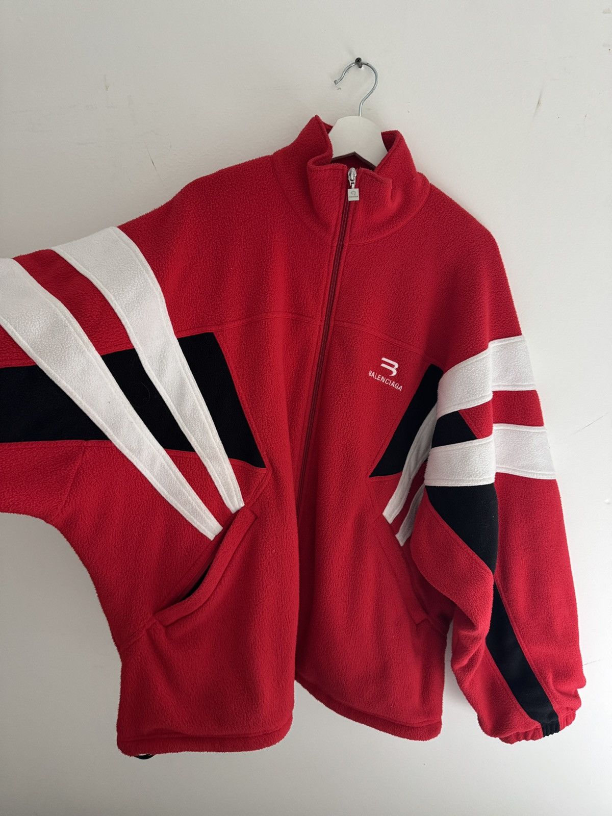 Balenciaga Balenciaga sporty b fleece jacket Size US XXS / EU 40 - 2 Thumbnail