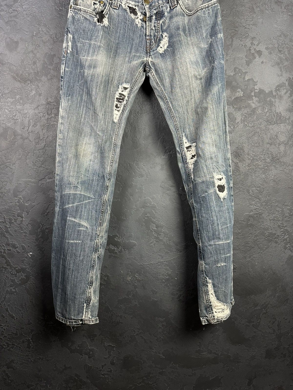 Absolut Joy Absolut Joy Distressed Faded Denim Jeans Size US 34 / EU 50 - 3 Thumbnail