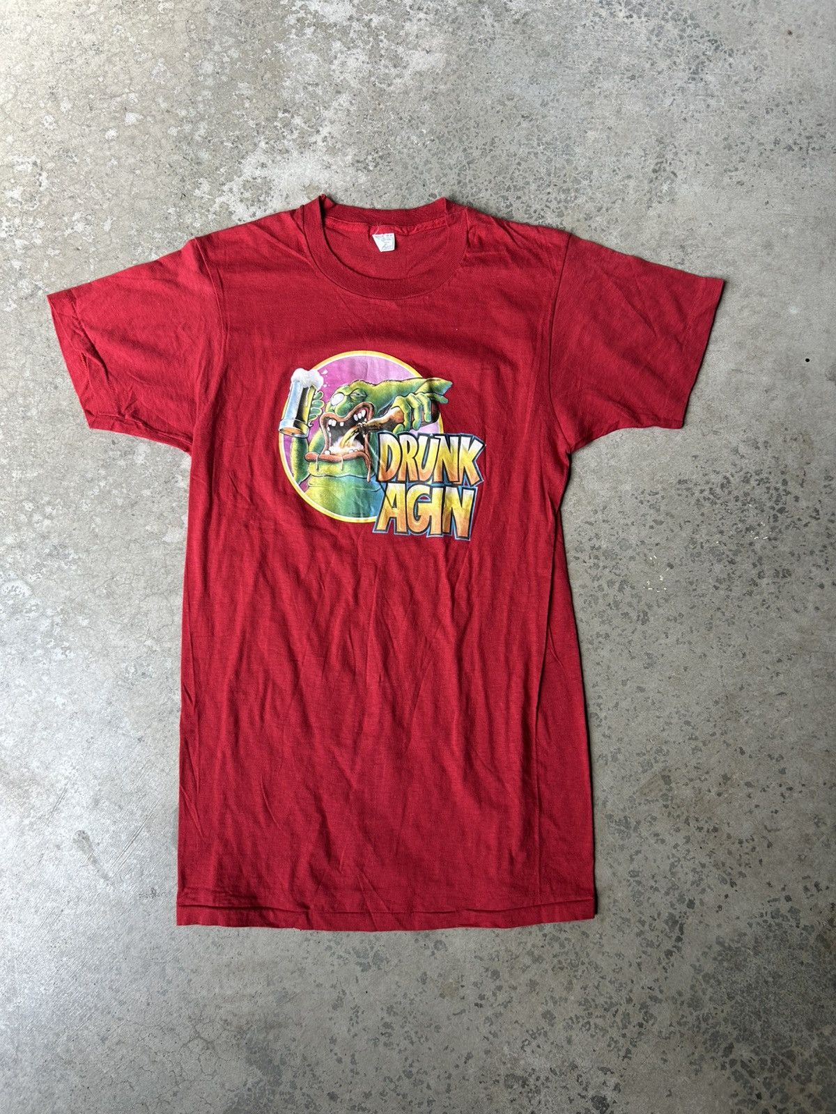 Vintage Vintage Drunk Again 1978 Tee Size US M / EU 48-50 / 2 - 1 Thumbnail