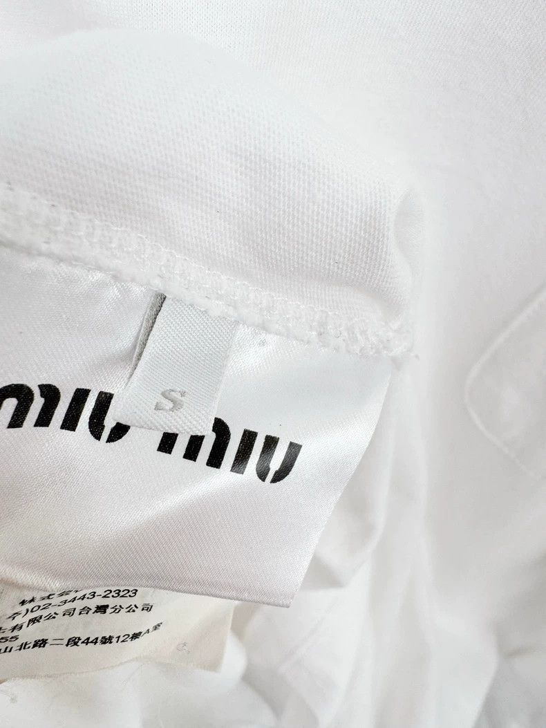 Prada Miumiu Long Sleeve Shirt Size S-2506 Size S / US 4 / IT 40 - 4 Thumbnail