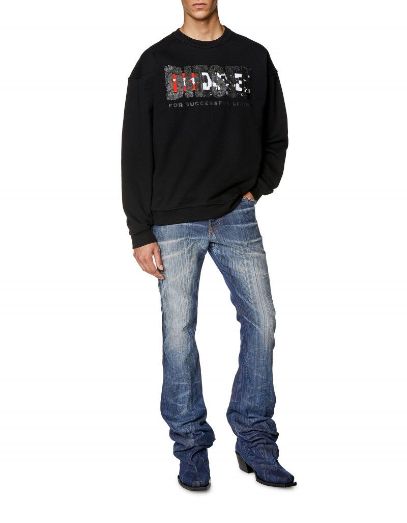 Diesel o1mle1025 S-Nabel Sweatshirt in Black Size US XXL / EU 58 / 5 - 3 Thumbnail
