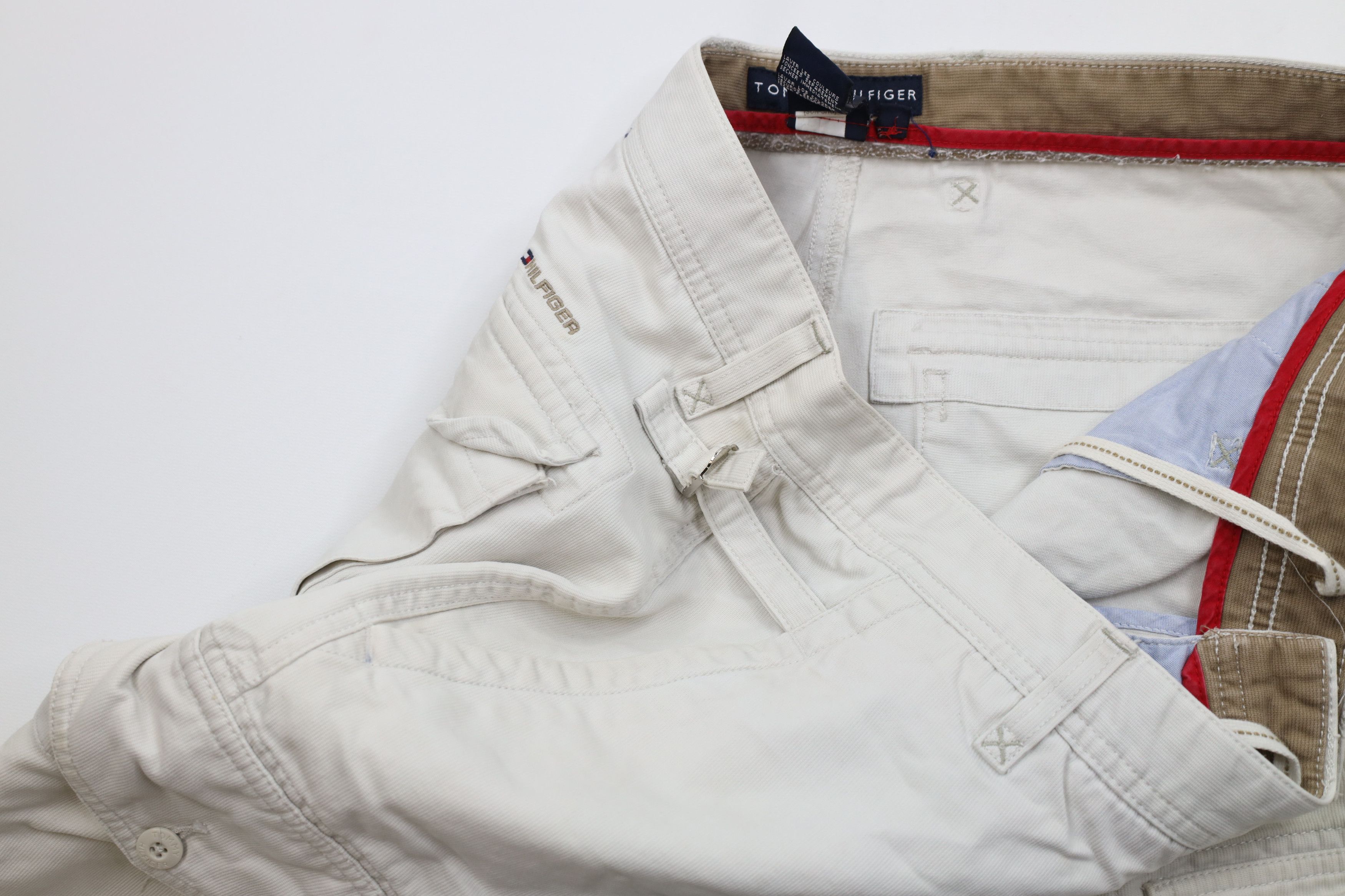 Tommy Hilfiger Vintage Y2K 2004 Tommy Hilfiger Ribbed Surplus Cargo Shorts Size US 34 / EU 50 - 7 Thumbnail