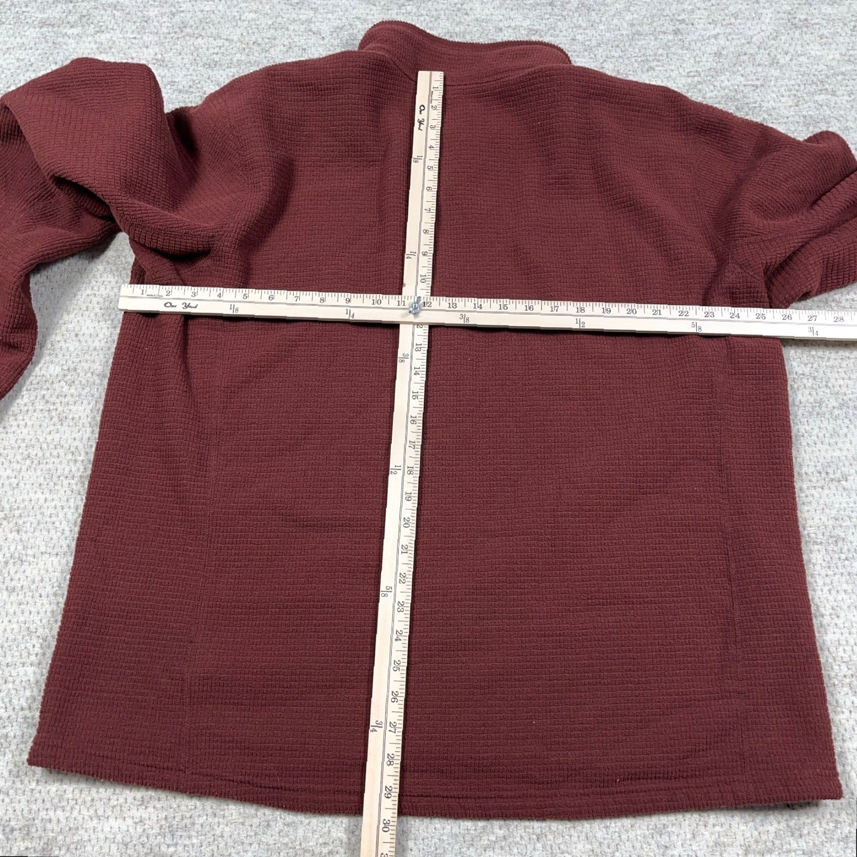 The North Face The North Face Sweater Men 2XL Pullover Mock Neck 1/4 Zip Red Fleece Polyester Embroidered Logo Zipper Size US XXL / EU 58 / 5 - 7 Thumbnail