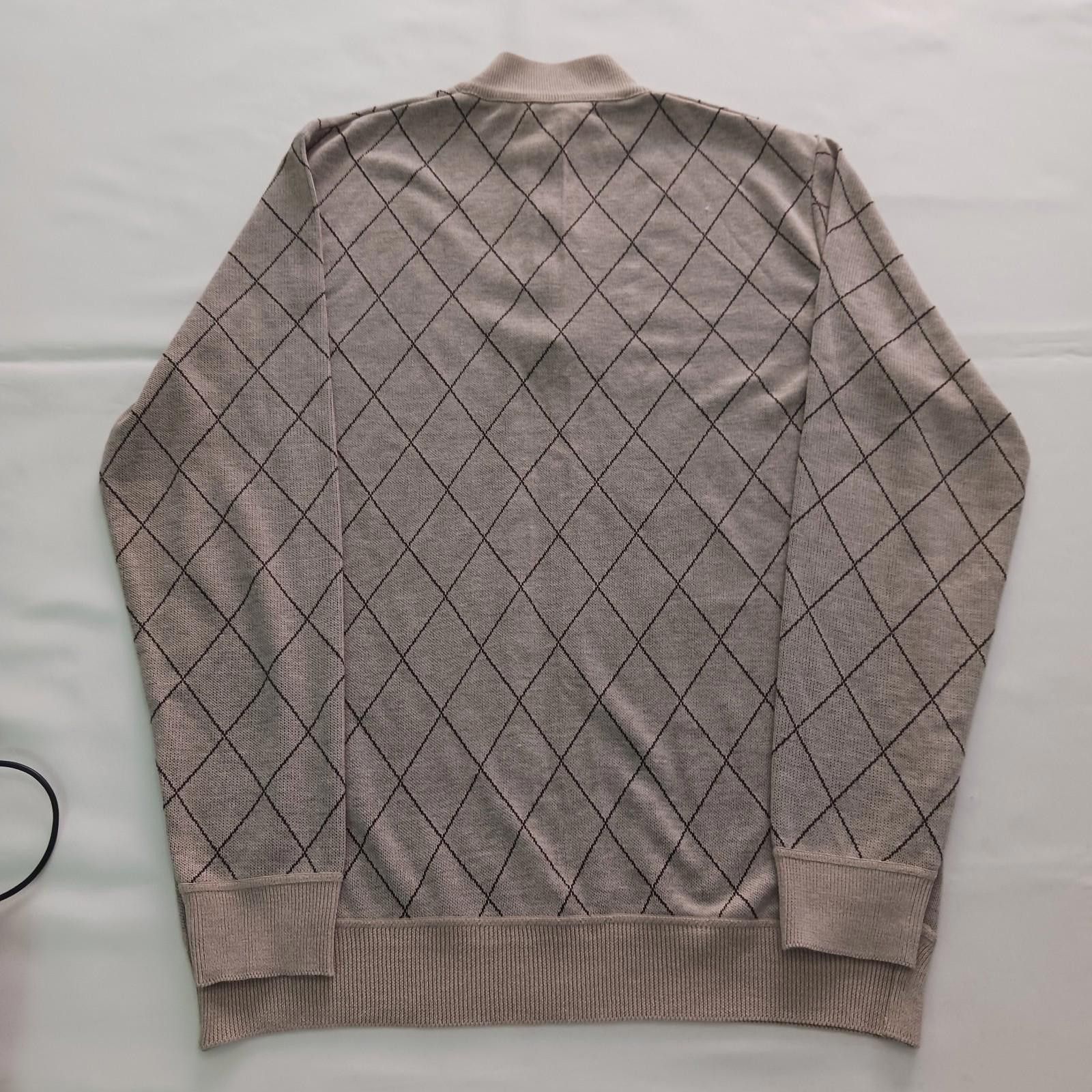Designer Manfinity Men's 1/4 Zip Brown Long Sleeve Collared Shirt XL Size US XL / EU 56 / 4 - 2 Thumbnail