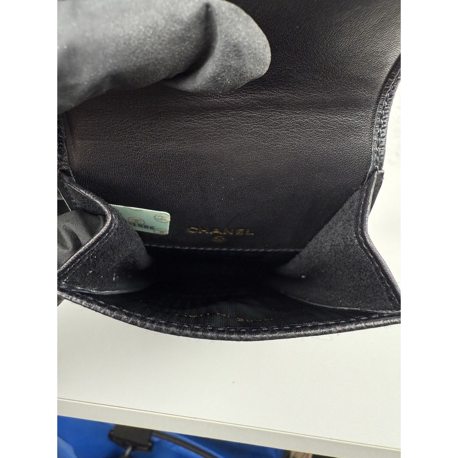 Chanel CHANEL Black Caviar Leather Accessories Glasses Case Size ONE SIZE - 6 Thumbnail
