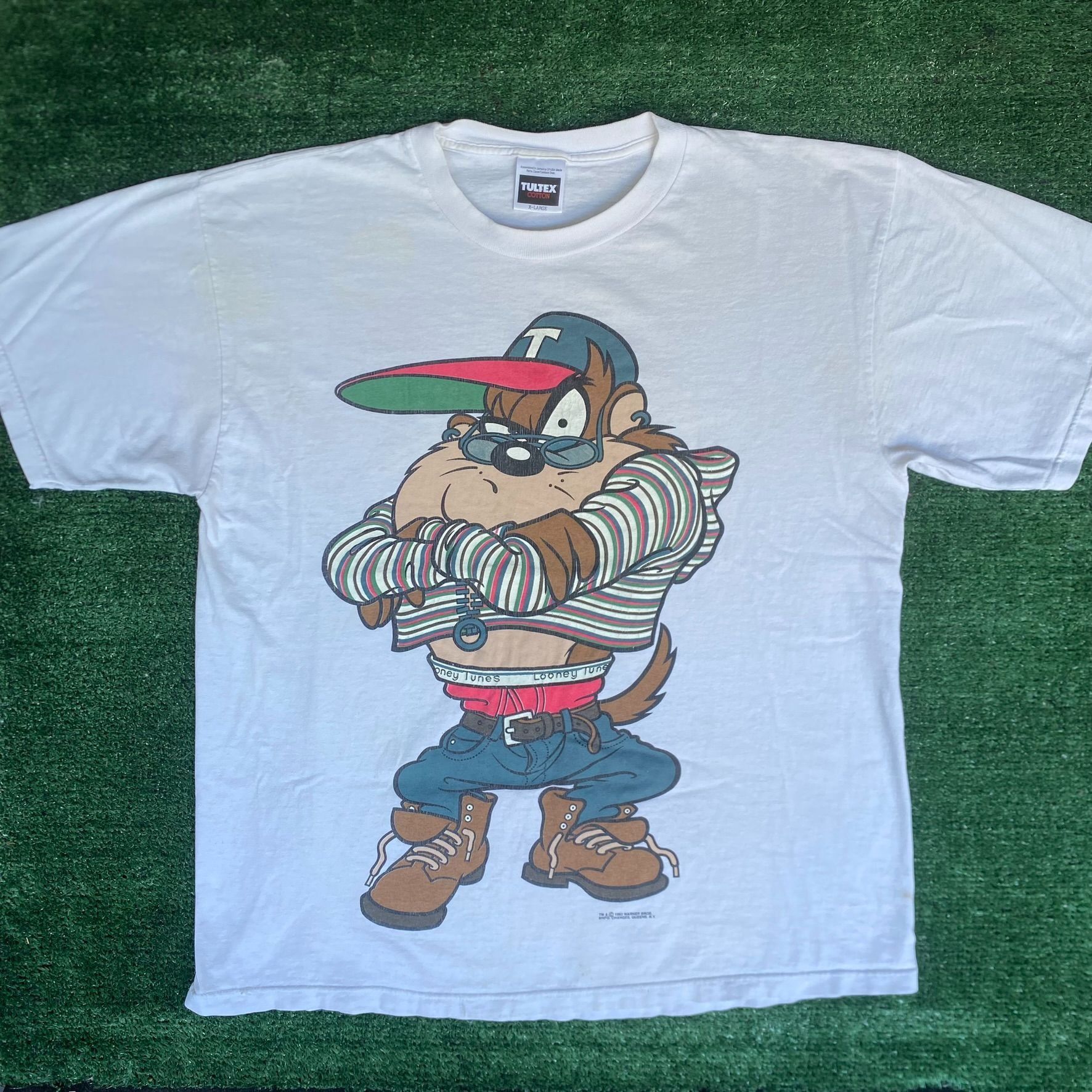 Vintage Vintage 90s Taz Tasmanian Devil Shirt Looney Tunes Retro Tee Size US XL / EU 56 / 4 - 1 Thumbnail