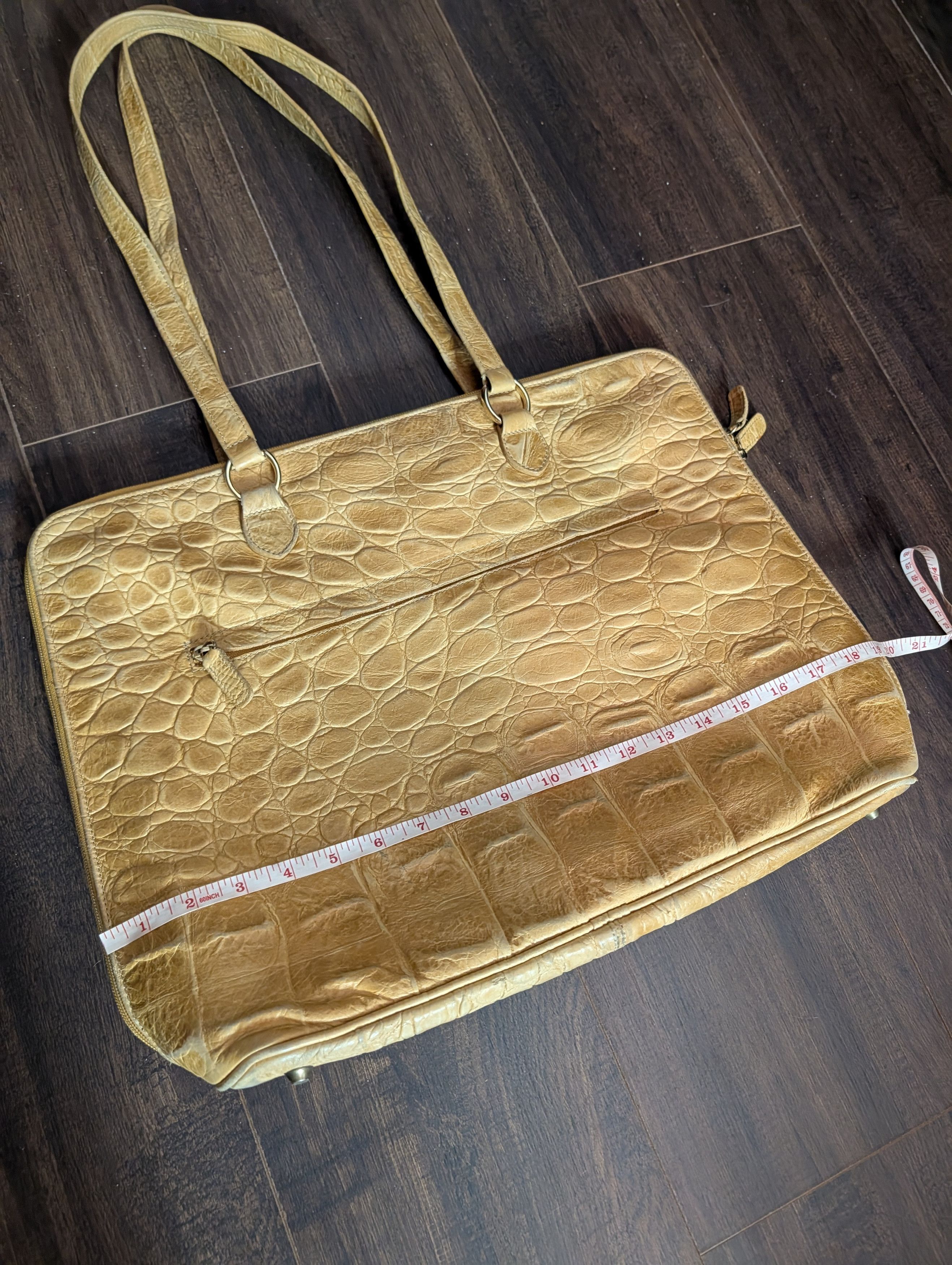 Italia Independent TANGAROA Real Crocodile XL Zip Double Handle bag Size ONE SIZE - 16 Thumbnail