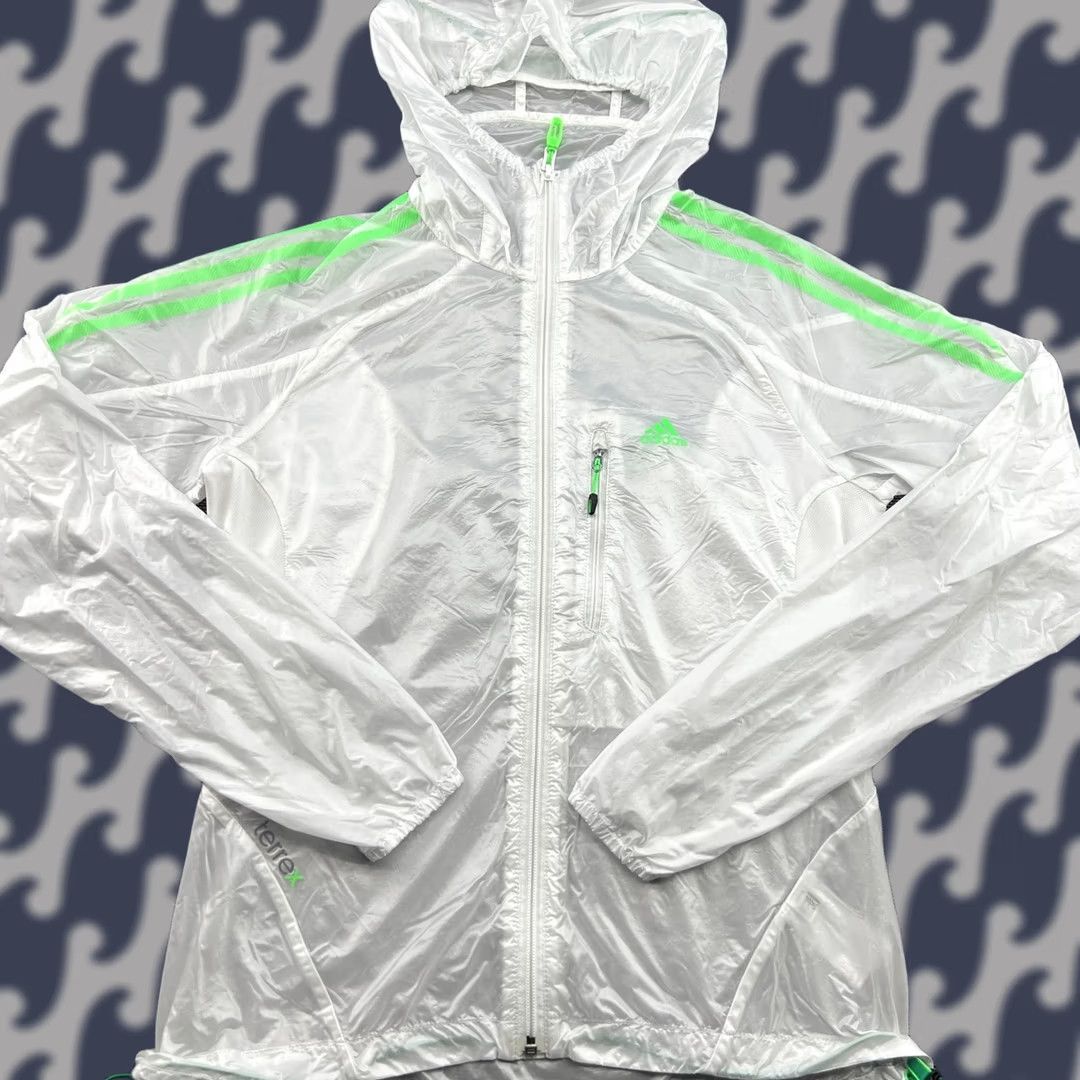 Adidas Adidas Terrex Windbeaker Jacket Small White Clear Running Lightweight Packable Size US S / EU 44-46 / 1 - 1 Thumbnail