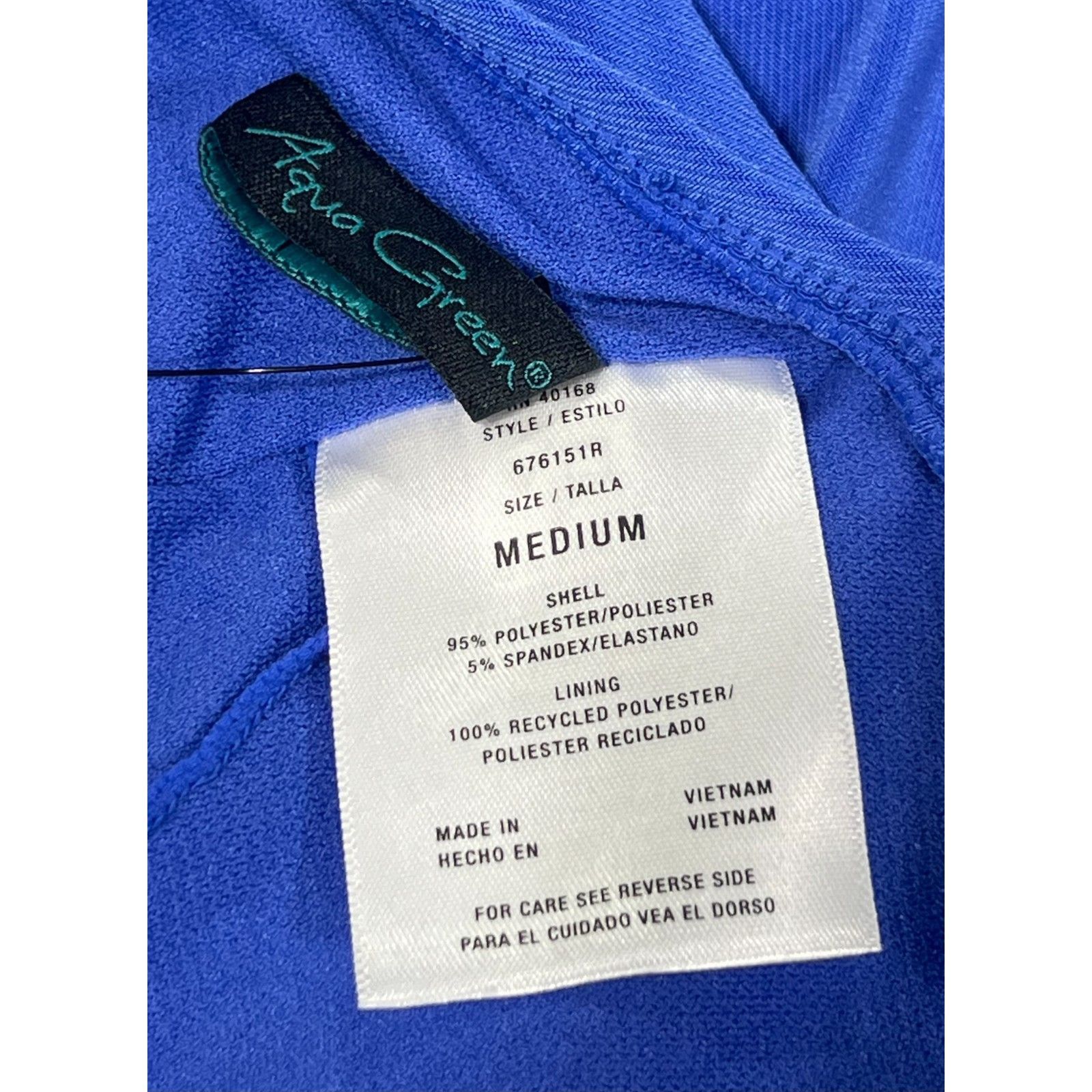 Other Aqua Green - Women's UPF 50 High Neck KeyHole Tankini Top - Size ONE SIZE - 12 Thumbnail