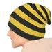 Vintage Yellow And Black Honey Bee Stripes Thin Skullies Beanies Size ONE SIZE - 1 Thumbnail