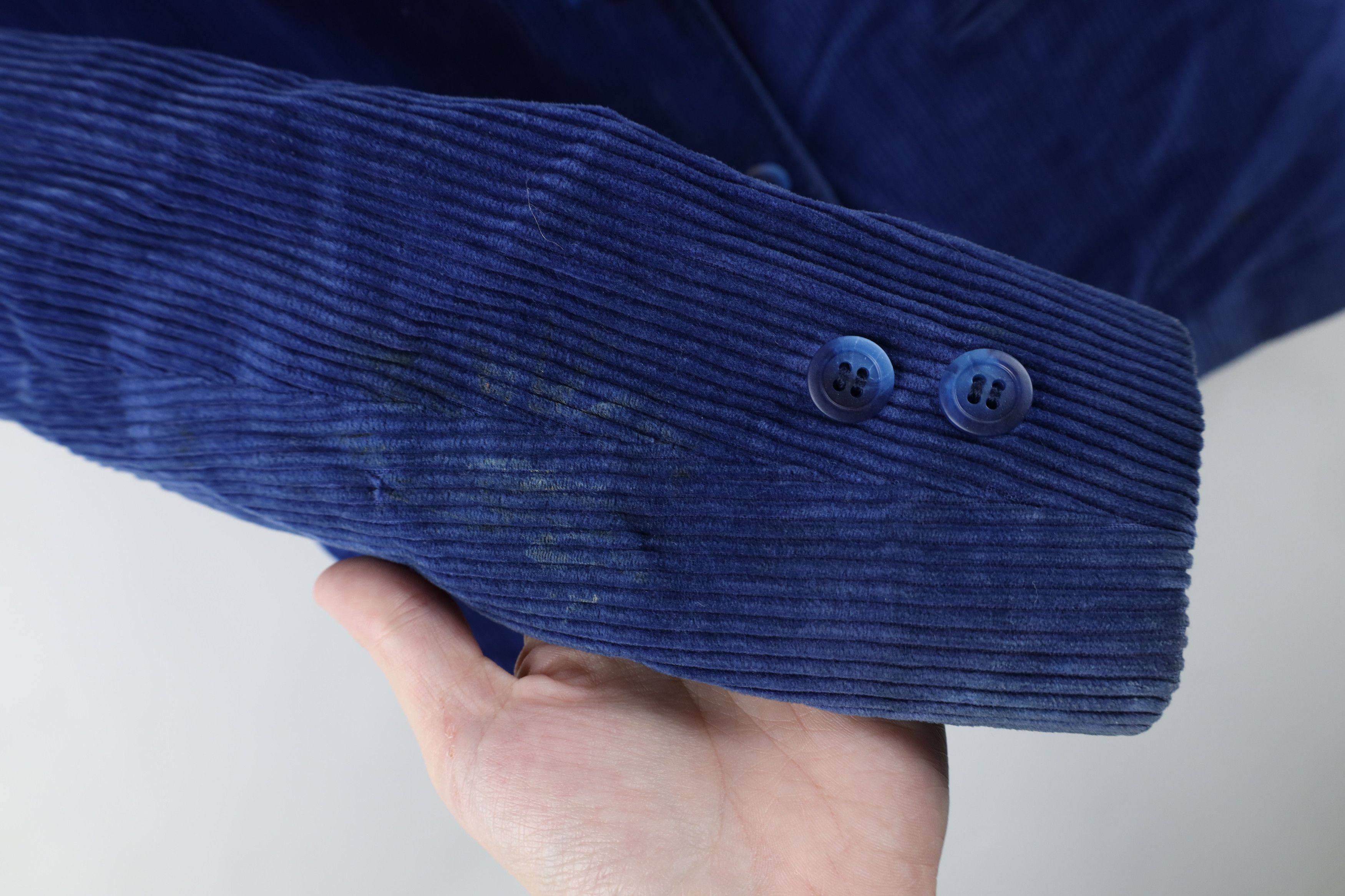 Vintage Vintage 70s Streetwear Corduroy Suit Blazer Jacket Blue Size XXL / US 16-18 / IT 52-54 - 7 Thumbnail