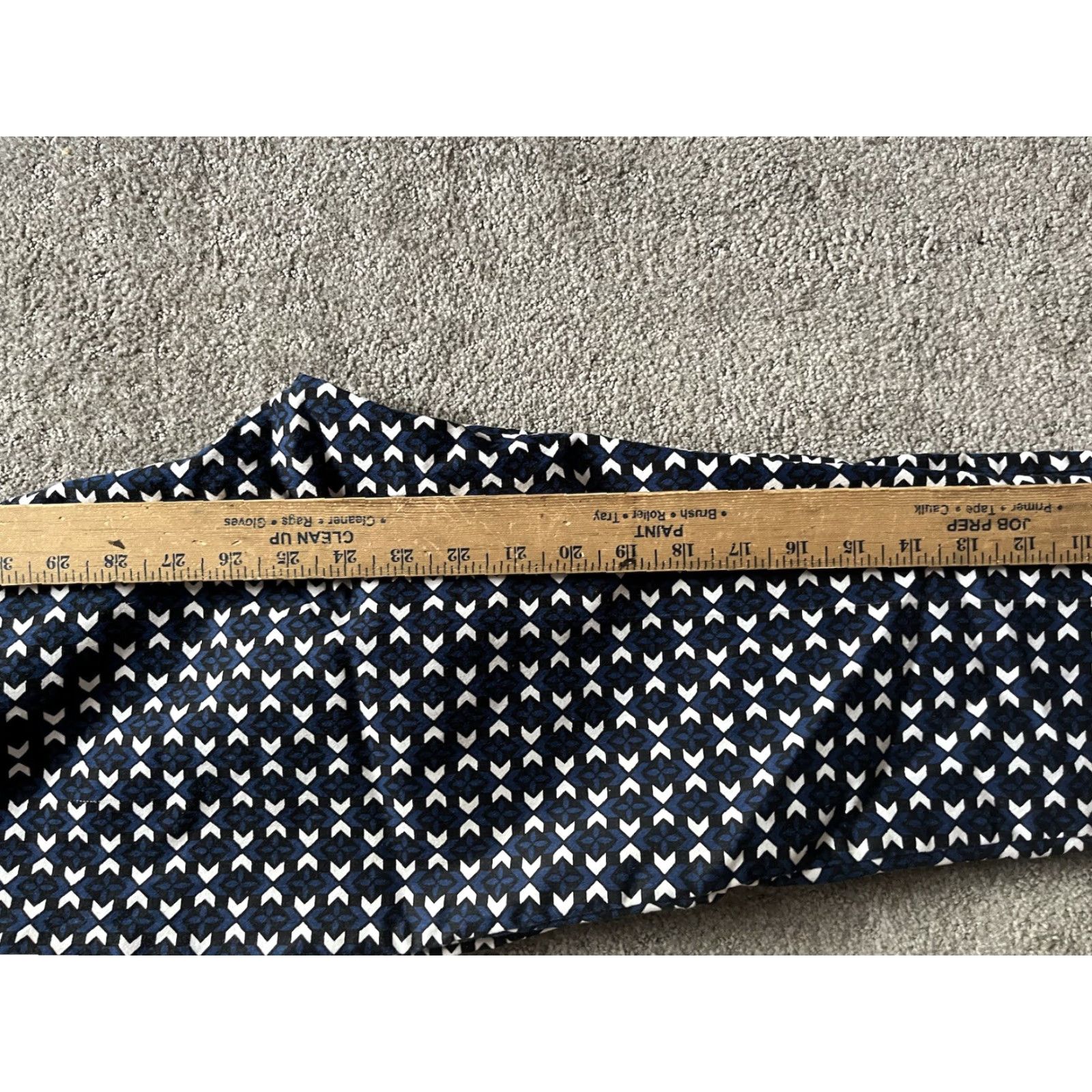 H&M H&M Women's Blue Graphic Pants Size 8 Regular Dress Pants Women Blue 8 Size 30" / US 8 / IT 44 - 6 Thumbnail