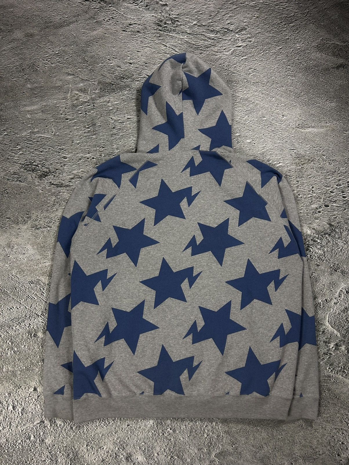 Bape Bape sta zip hoodie grey blue full zip vintage Nigo Era Size US L / EU 52-54 / 3 - 12 Thumbnail