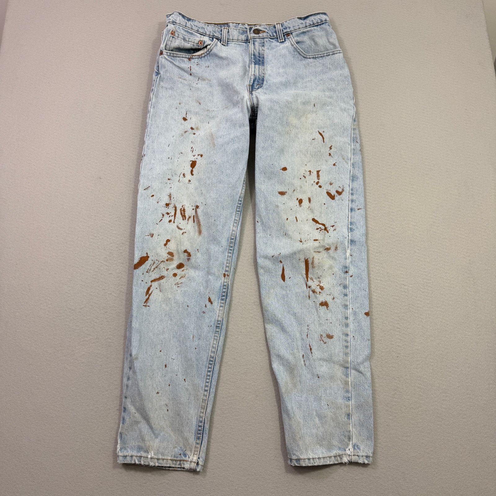 Levi's Vintage Levis 550 Jeans 34x32 Blue Paint Splatter Relaxed Size US 34 / EU 50 - 1 Thumbnail