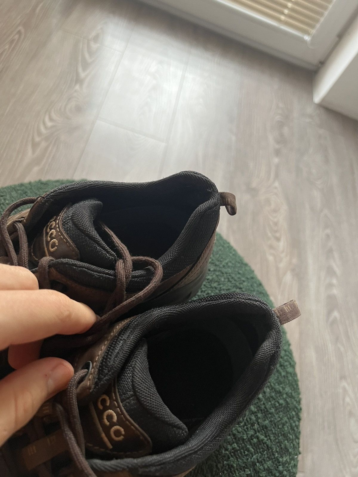 Ecco × Genuine Leather × Goretex ‼️Ecco Leather Gore-Tex R Line Oudoor Style Low Sneakers‼️ Size US 8.5 / EU 41-42 - 18 Thumbnail