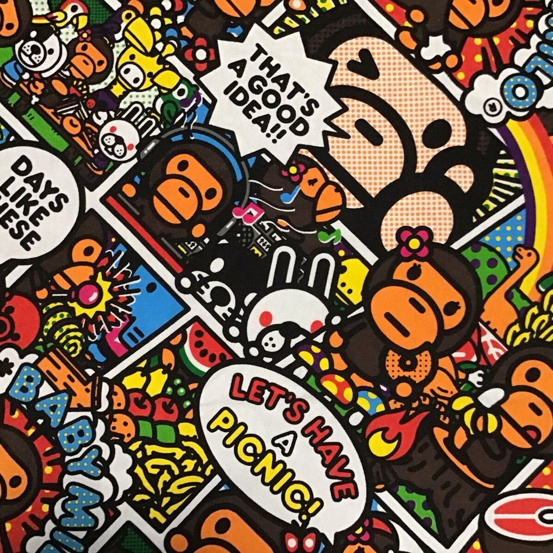 Bape BAPE Comic Milo & Lisa T-shirt a bathing ape Size US S / EU 44-46 / 1 - 2 Thumbnail