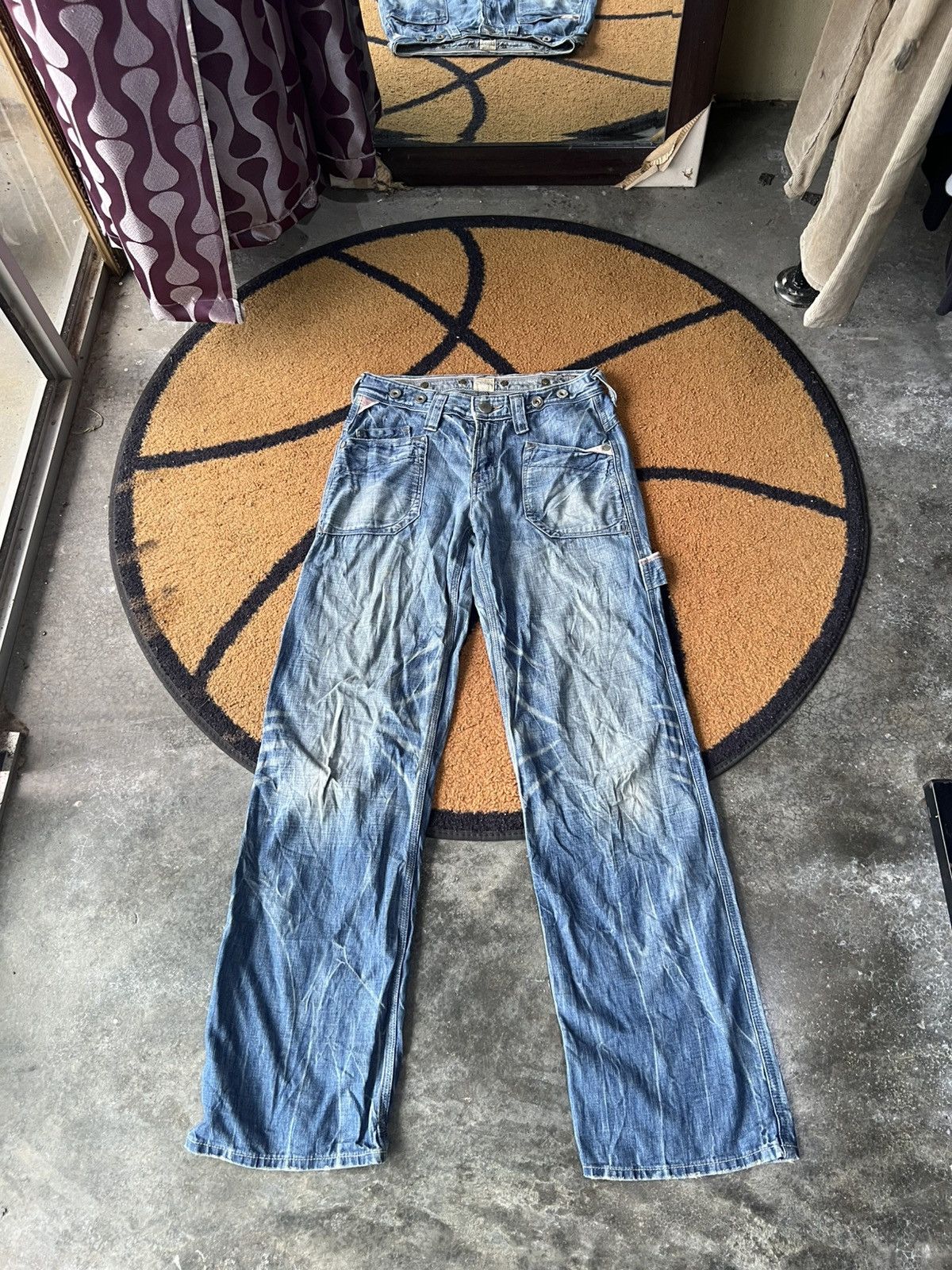 Japanese Brand 🔥Union Made Brappers Lady Vintage Flared Denim Size 27" / US 4 / IT 40 - 1 Thumbnail