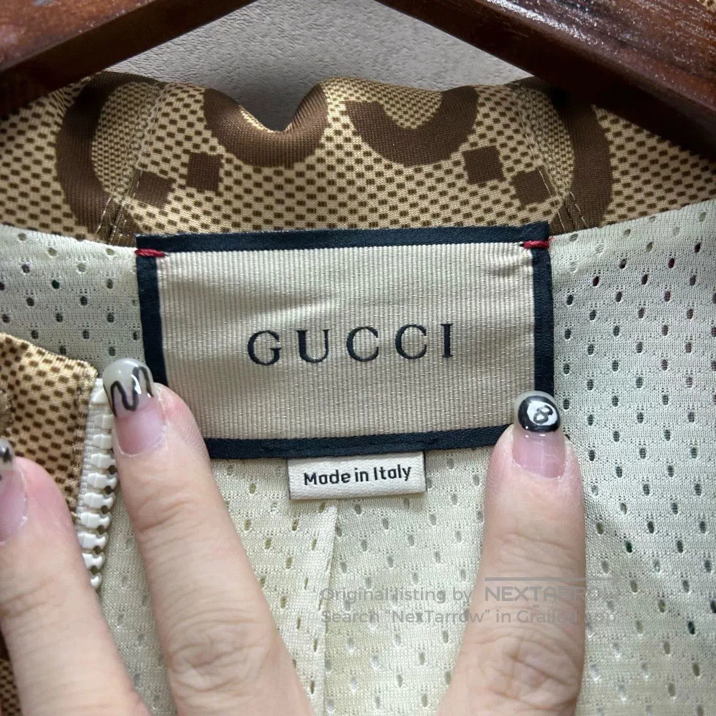 Gucci Gucci Brown Striped Zip-up Hooded Jacket. Size US S / EU 44-46 / 1 - 3 Thumbnail