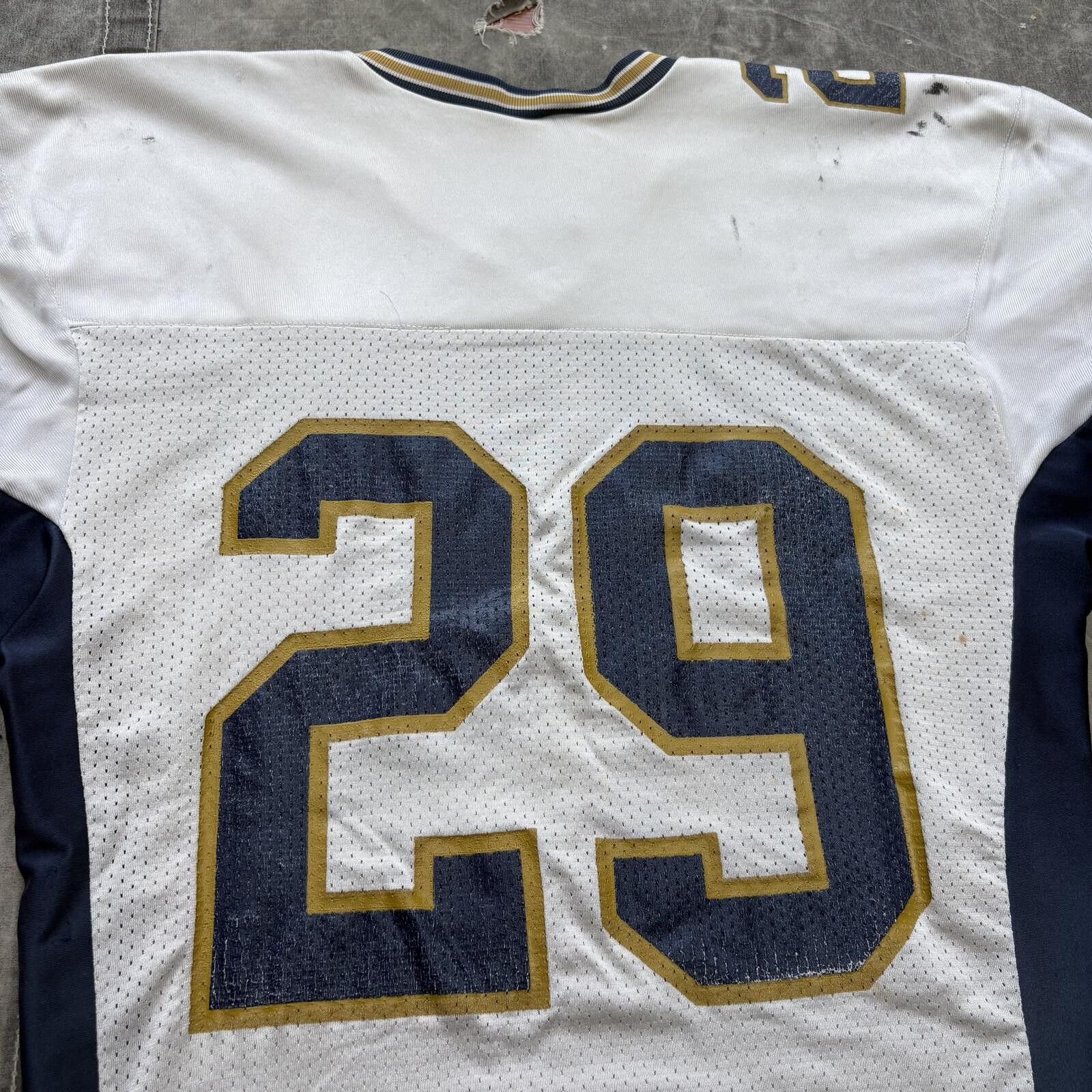 Russell Athletic Vintage 80s Russell Athletic Wynne Mesh Crop Football Jersey Size US L / EU 52-54 / 3 - 6 Thumbnail